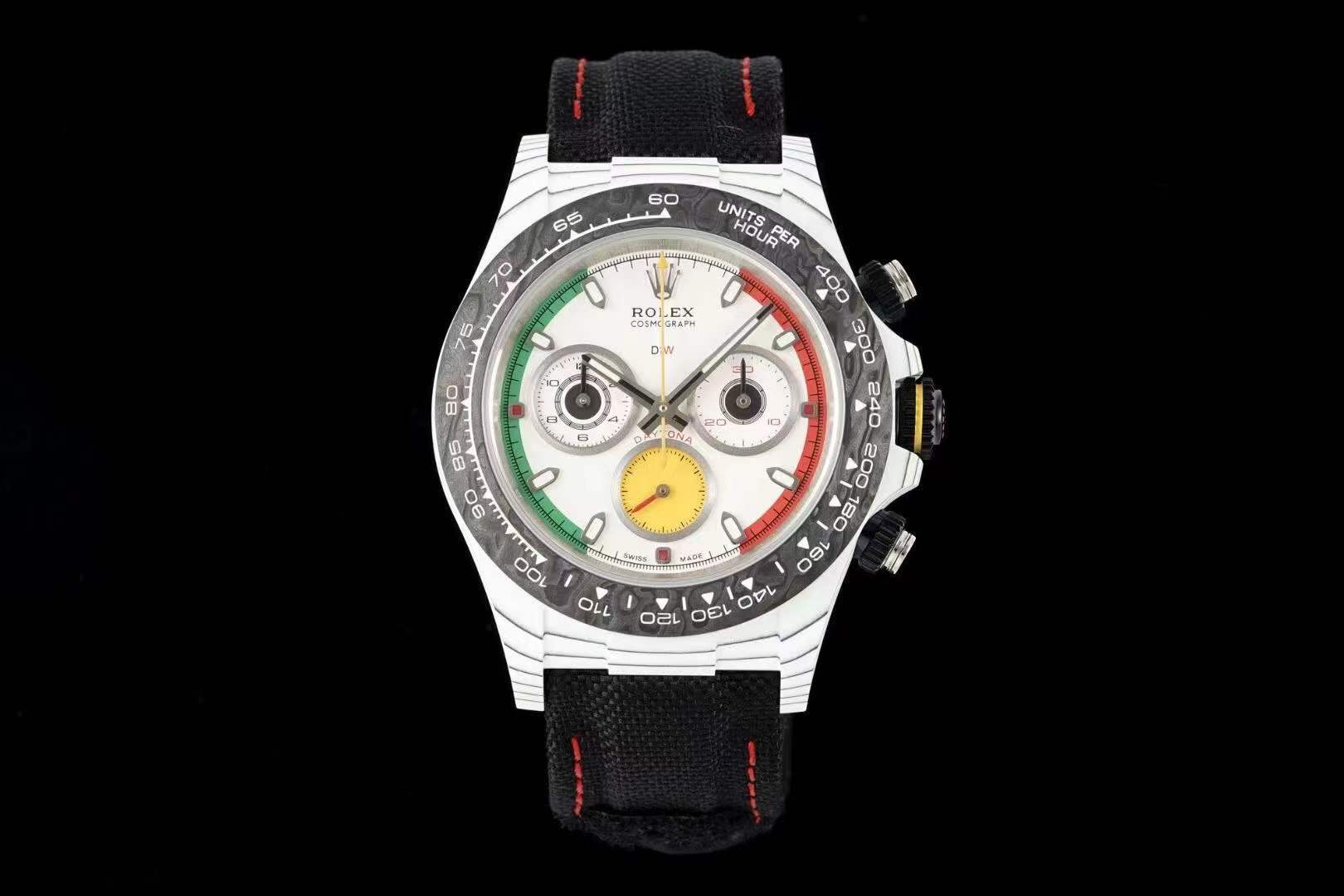 Rolex DiW Daytona CarboQuartz watch