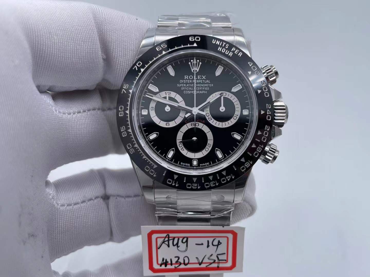 ROLDYT0489B - Daytona 126500 CER SS/SS Black 904L VSF DD4131 $798