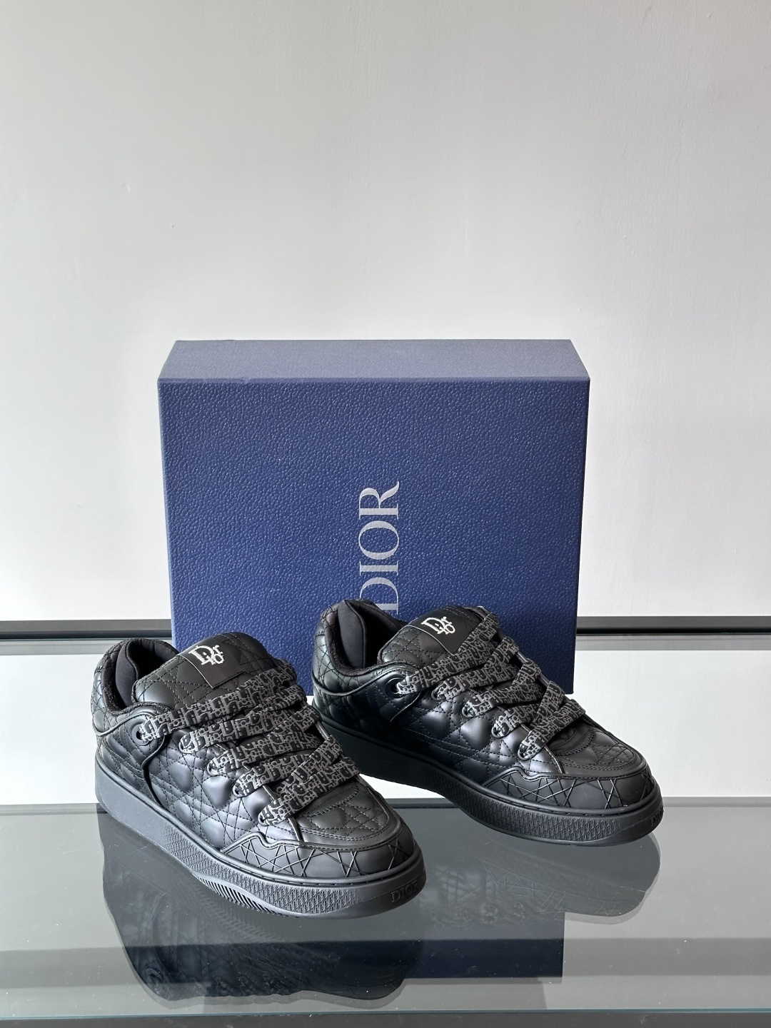 Dior B9S Skater ERL Black Quilted Cannage Calfskin.