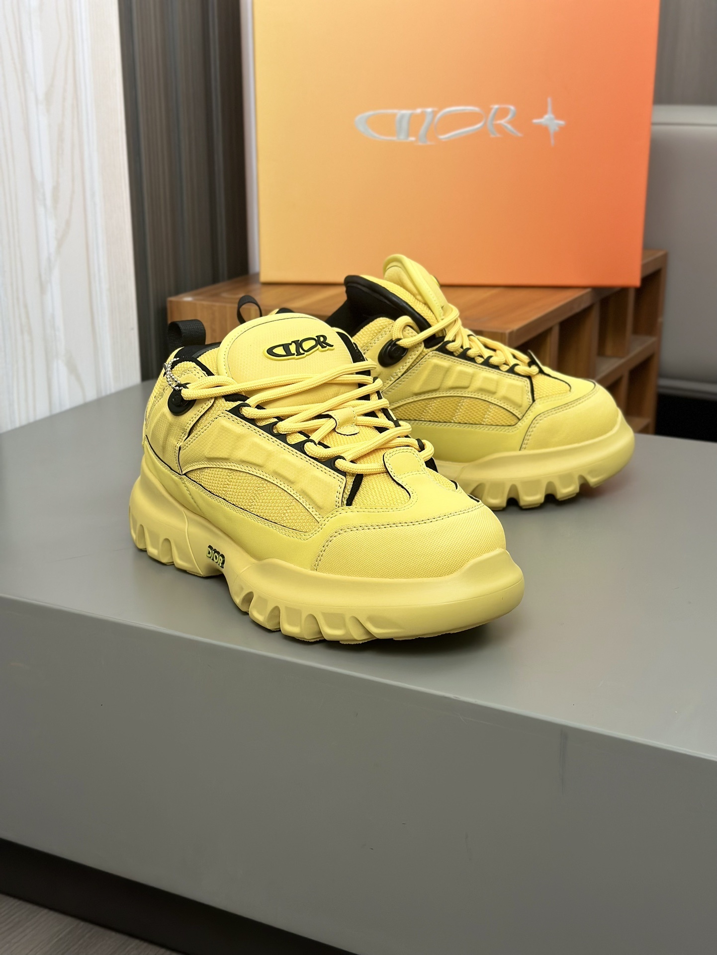 Dior Snow Derby shoe in yellow