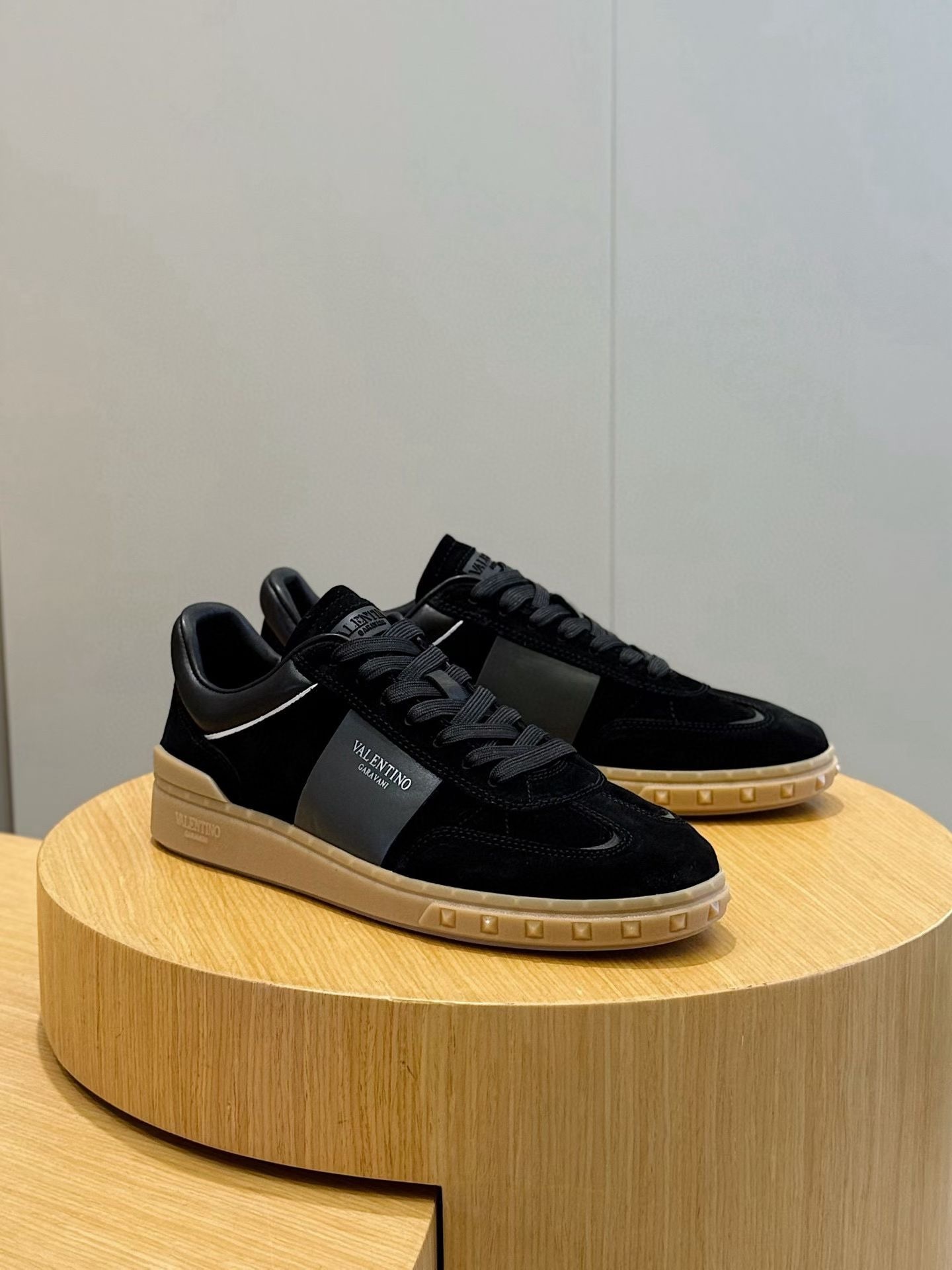 Valentino Garavani Upvillage low-top sneaker in black suede