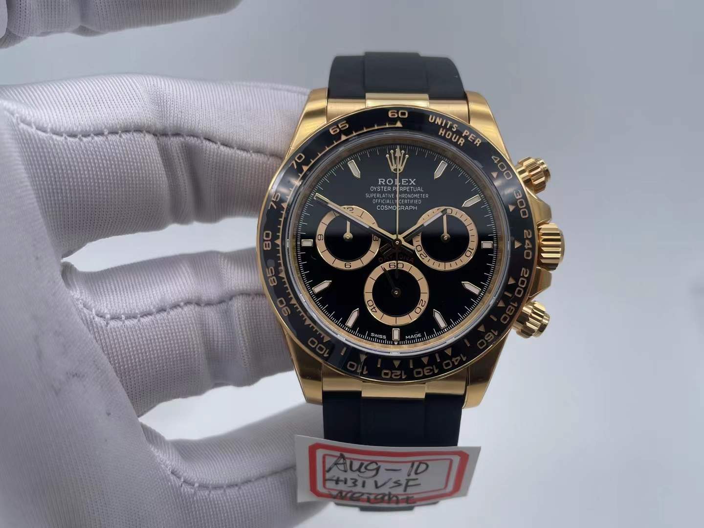 ROLDYT0690B - Daytona 126518 V2 Wt YG/RU Blk/Stk VSF VS4131 $868