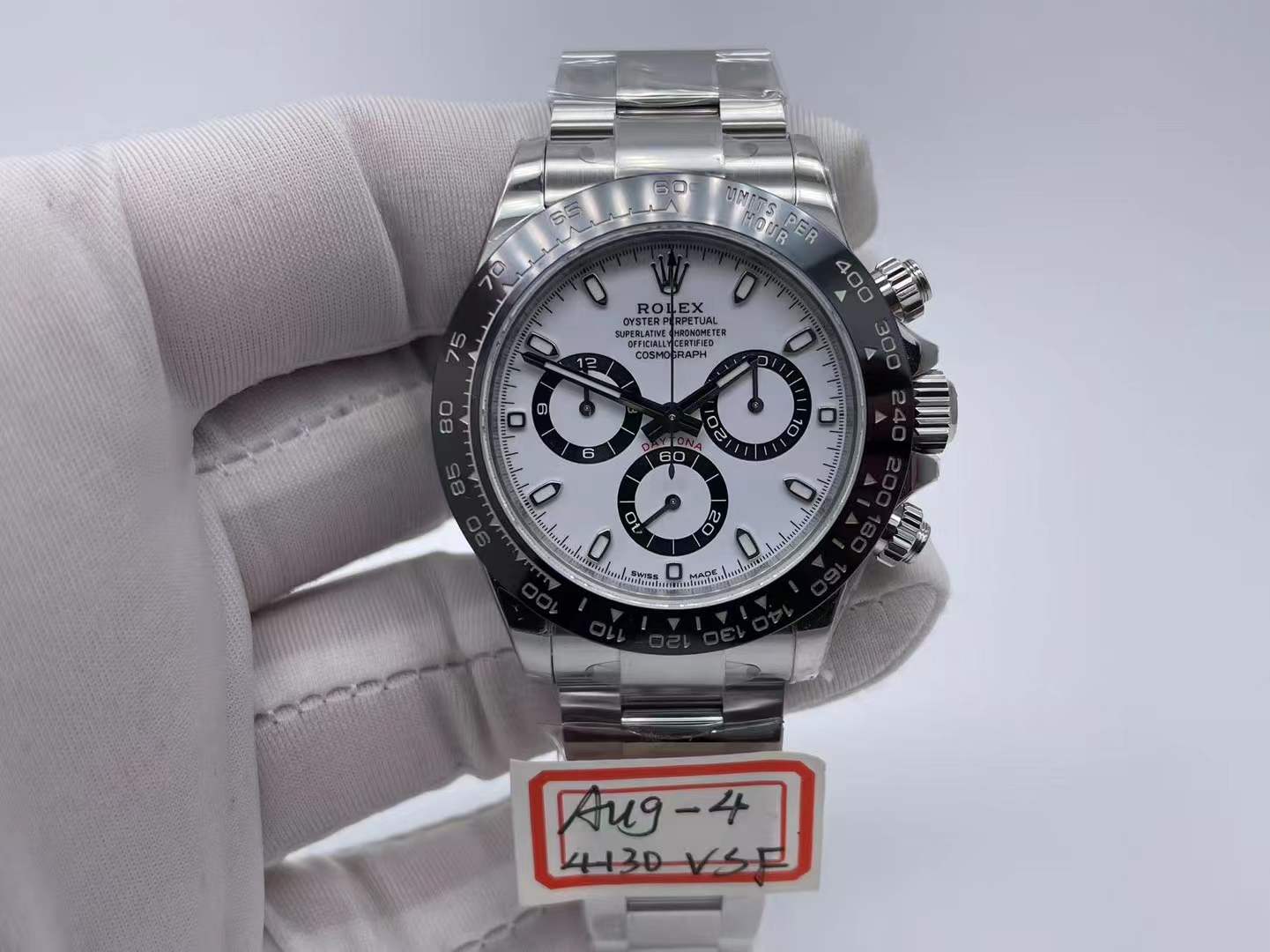 ROLDYT0489A - Daytona 126500 CER SS/SS White 904L VSF DD4130 $798
