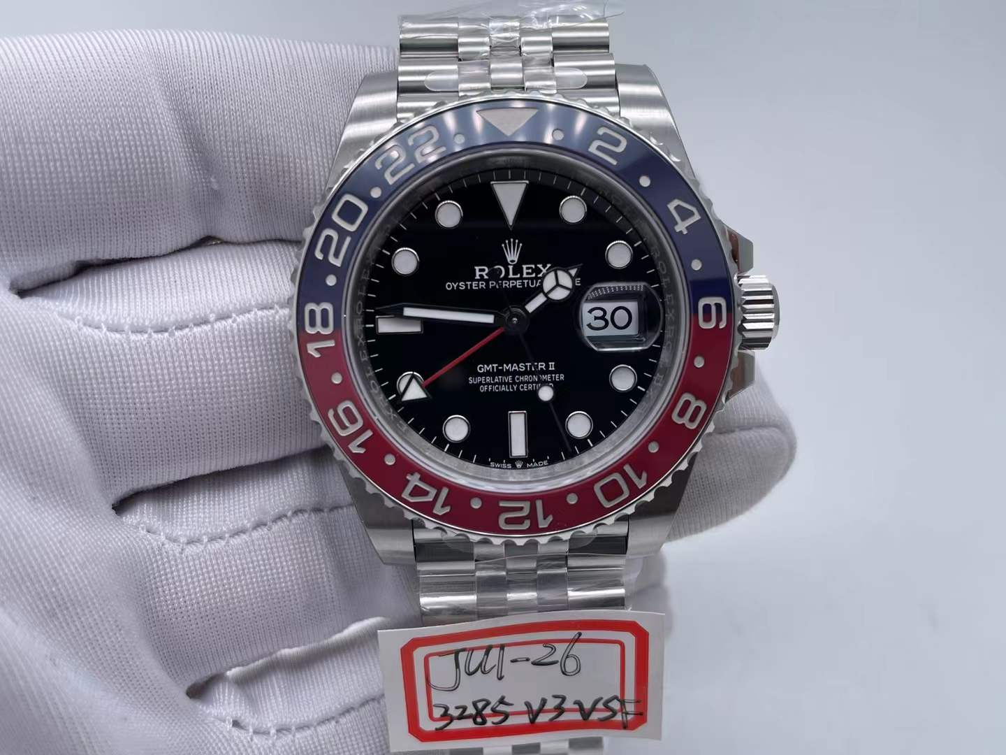 ROLGMT0351 - GMT II 126710BLRO Pepsi Jub SS/SS VSF V3 DD3285 $658