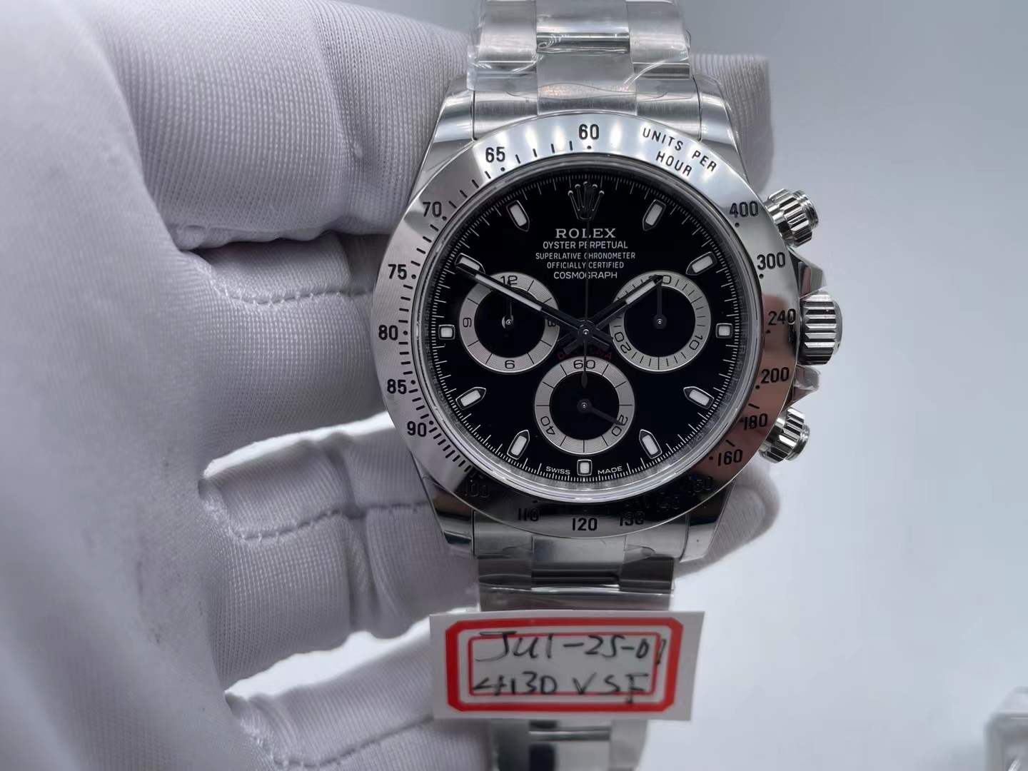 Daytona 116520 904L SS VSF 1:1 Best Edition Black Dial On 904L SS Bracelet DD4130 $588