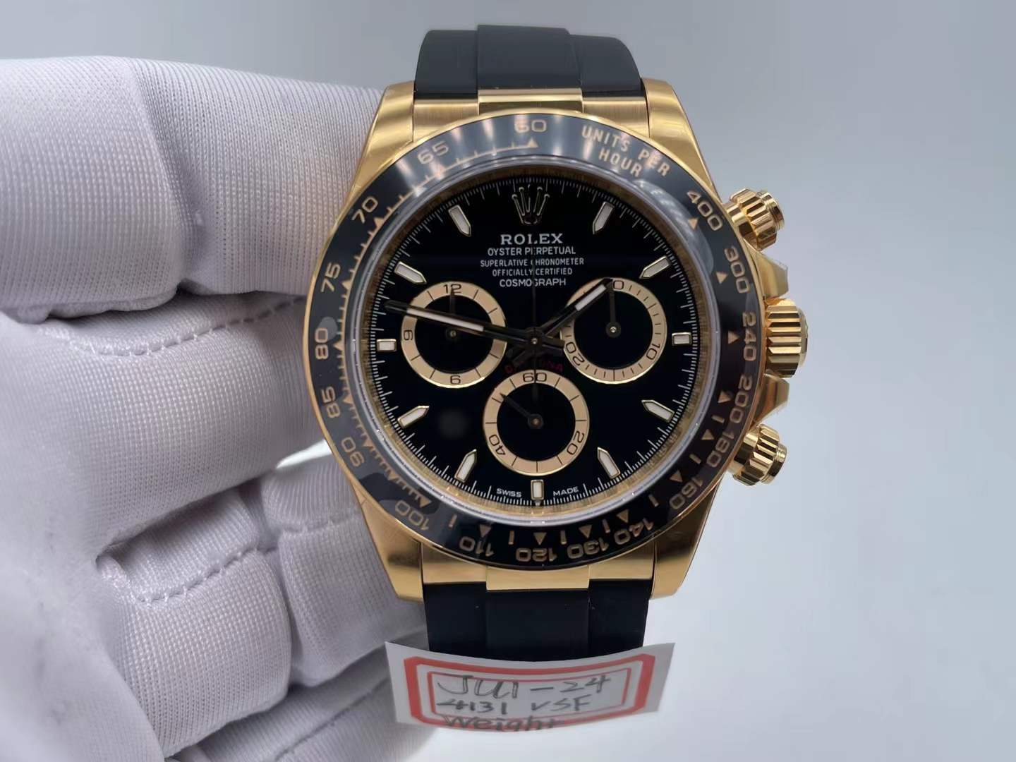 ROLDYT0690B - Daytona 126518 V2 Wt YG/RU Blk/Stk VSF VS4131 $868