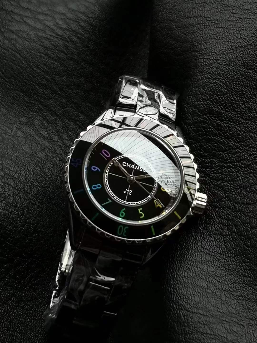 Chanel J12 Electro Quartz black dial ladies watch