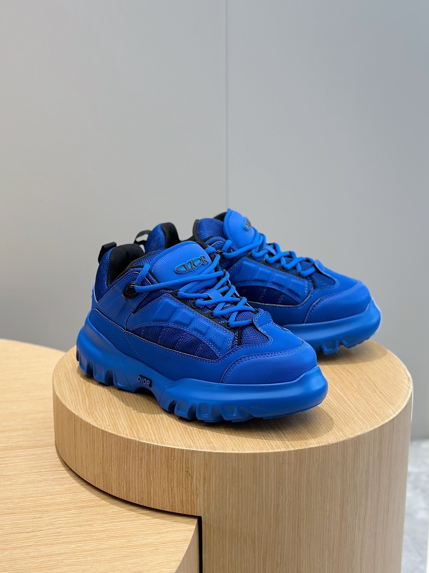 Dior and Lewis Hamilton B44 Blade sneaker in gradient blue technical mesh and fabric