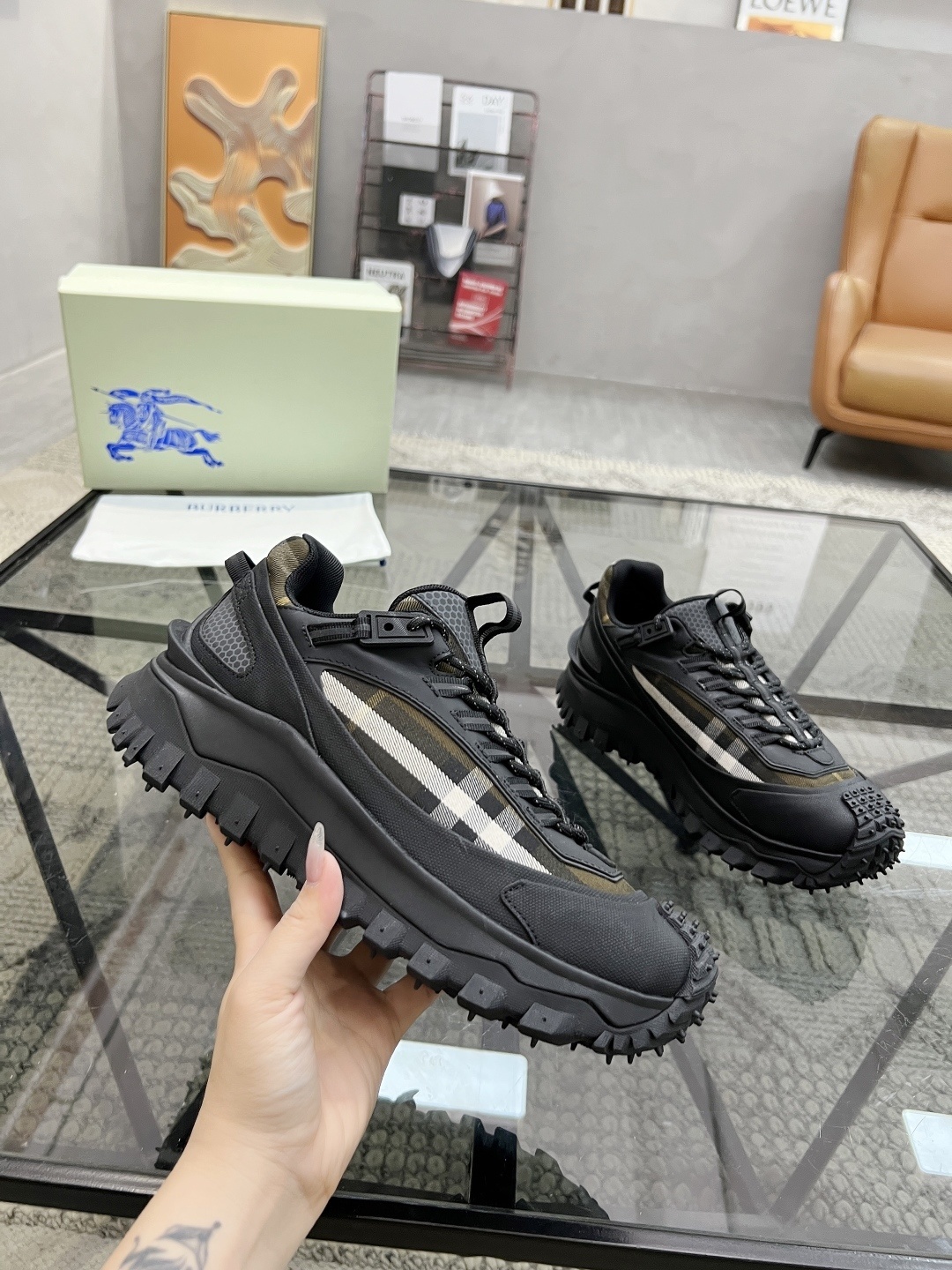 Burberry Arthur sneakers with the iconic check pattern