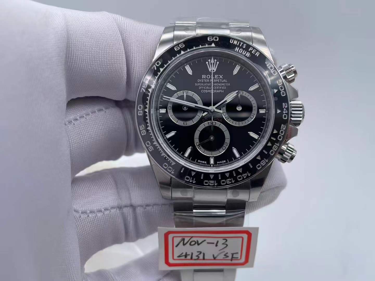 ROLDYT0489B - Daytona 126500 CER SS/SS Black 904L VSF DD4131 $798