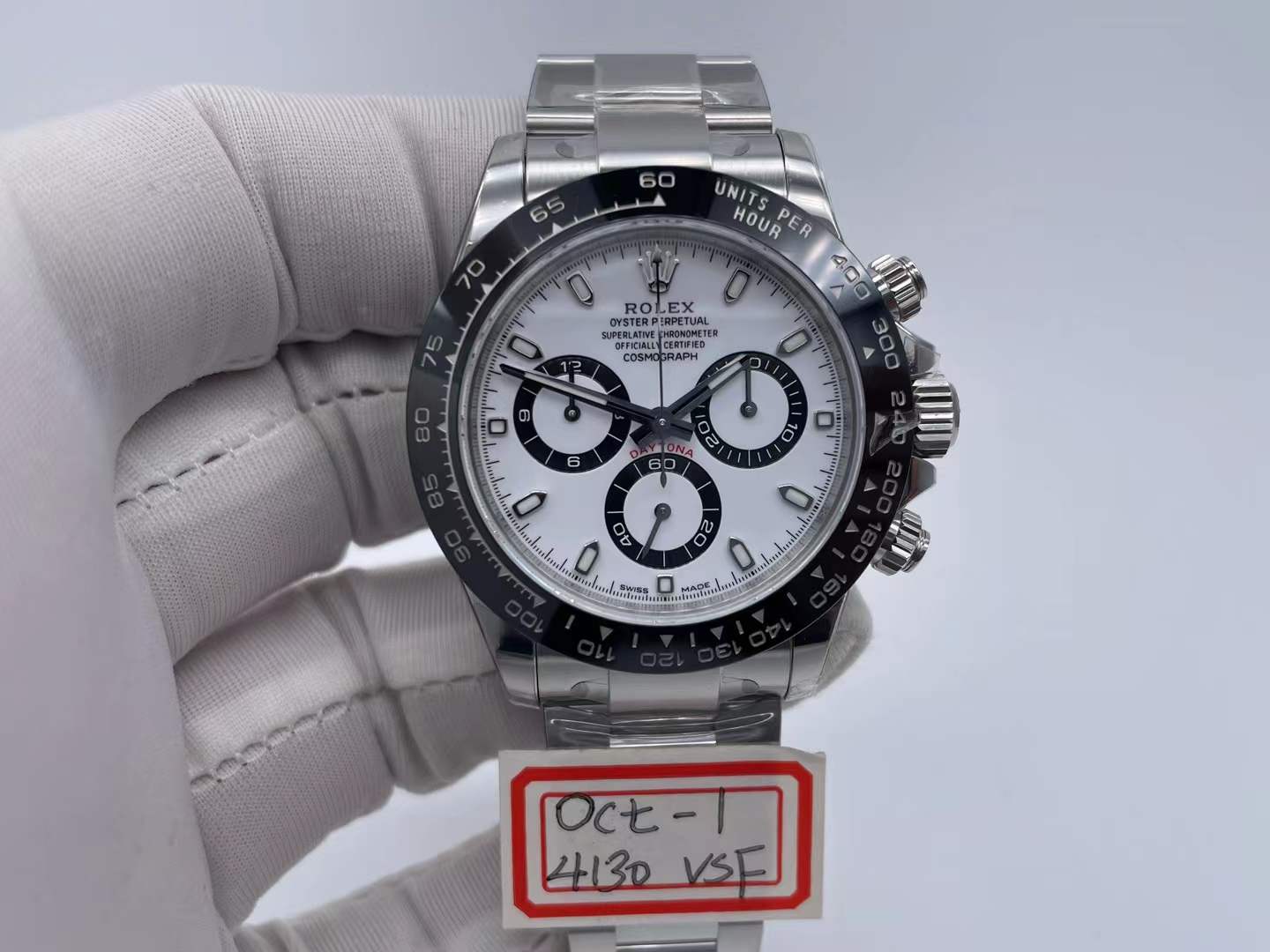 ROLDYT0489A - Daytona 126500 CER SS/SS White 904L VSF DD4131 $798