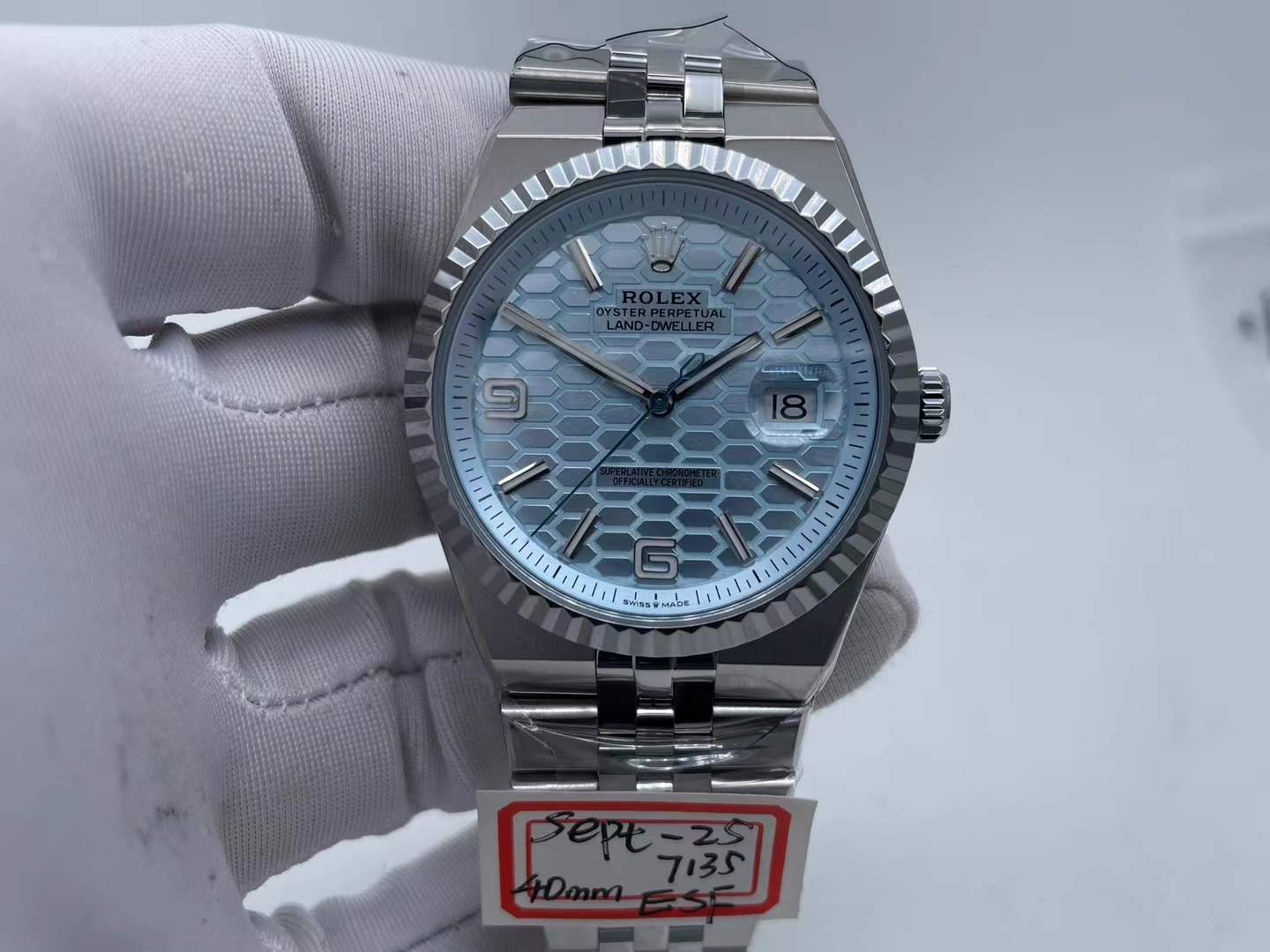 ROLLD004B - Land Dweller 40mm Jub Flt SS/SS I-Blue ESF A7135 $348