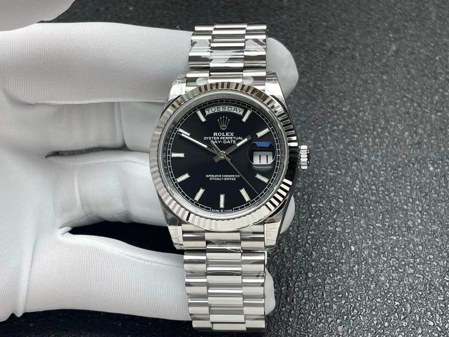 Rolex Oyster Perpetual Day-Date 40 watch in 18 ct white gold