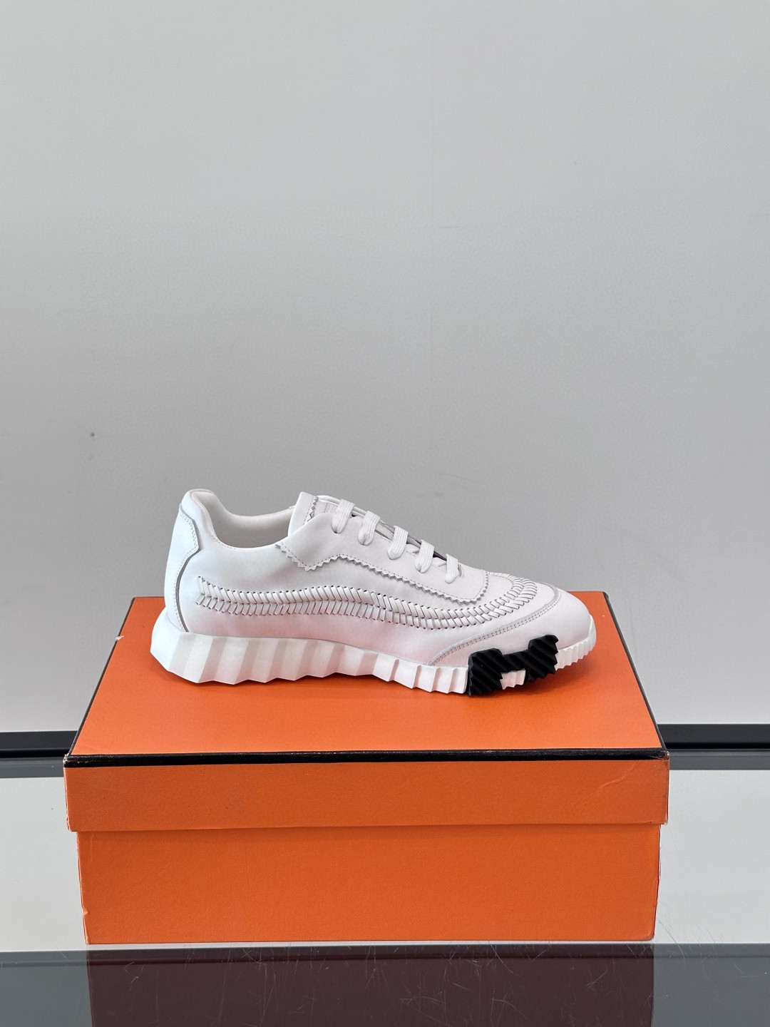 Hermès Bouncing sneakers in lambskin leather