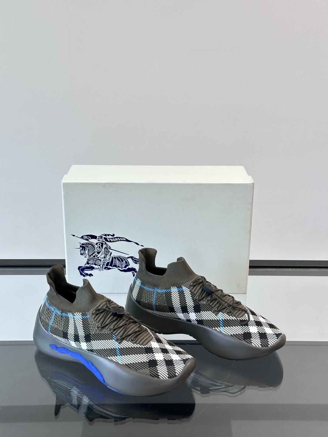 Burberry Check Knit Neptune sneakers