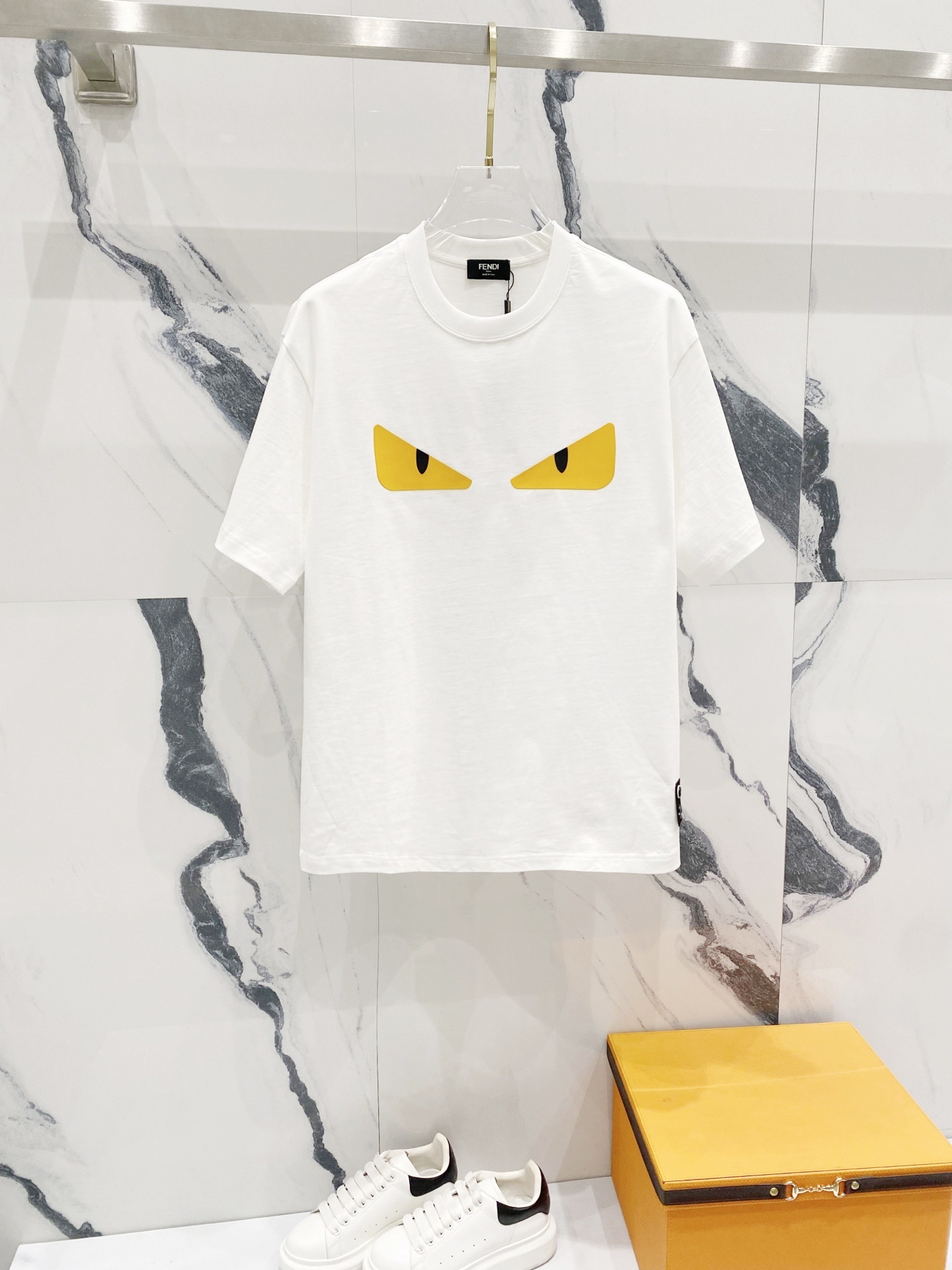 Fendi "Monster Eyes" or "Bag Bugs" cotton t-shirt