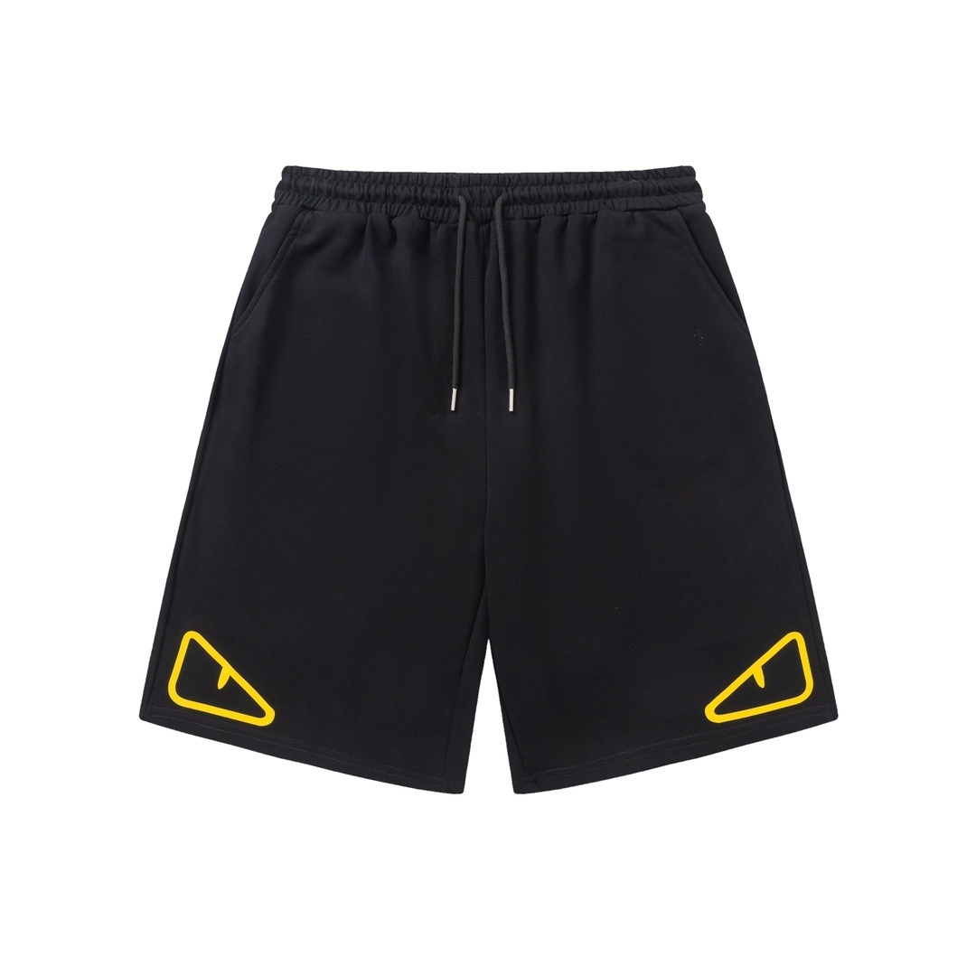 Fendi black cotton men's shorts