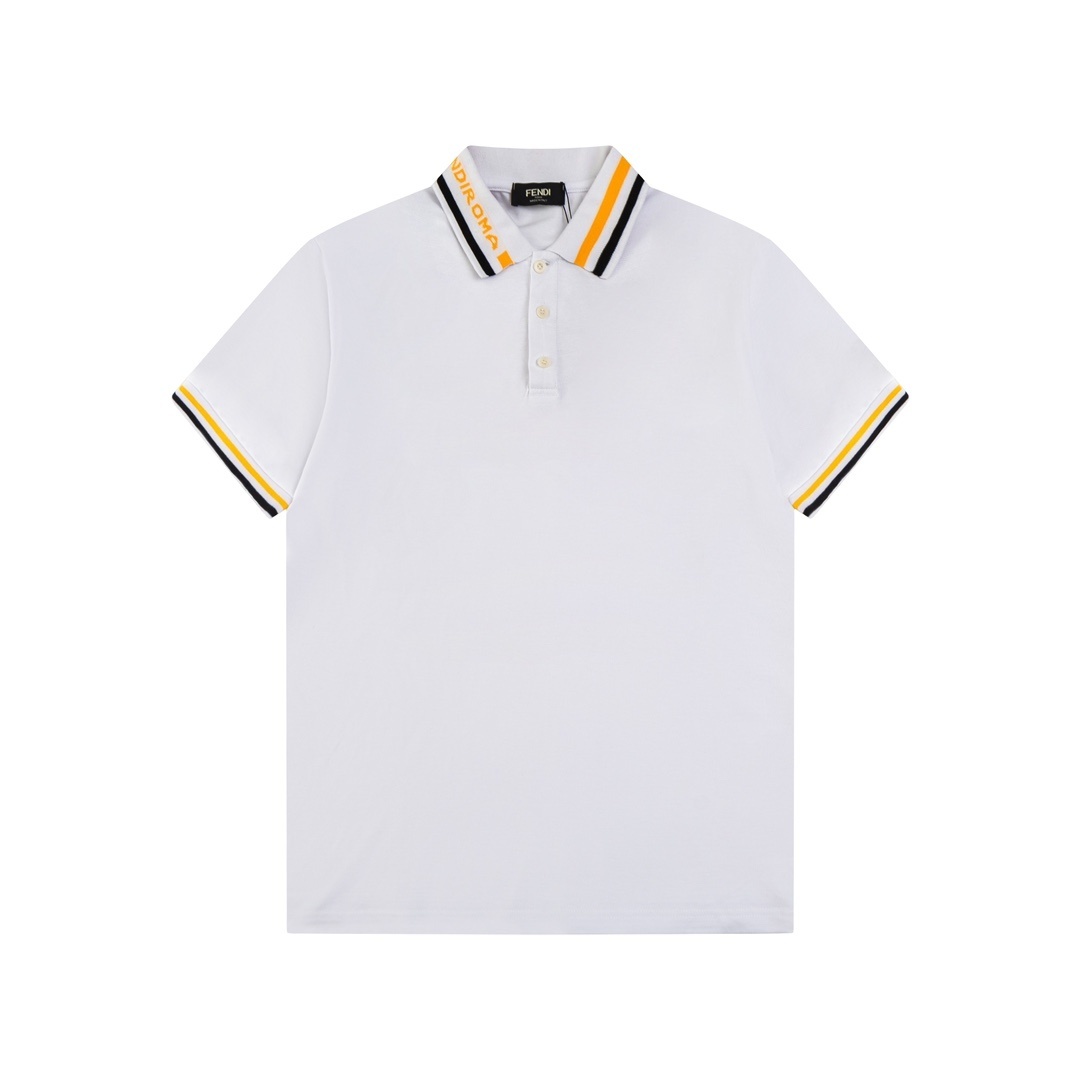 Fendi cotton pique polo shirt