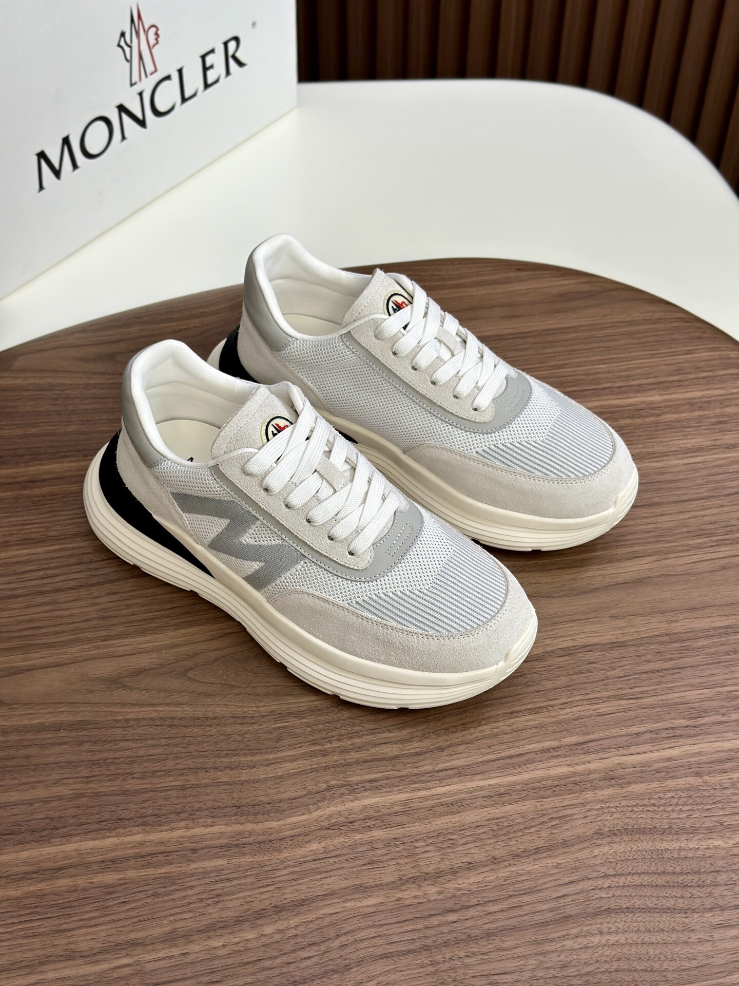 Moncler Trailgrip GTX sneakers in white and grey