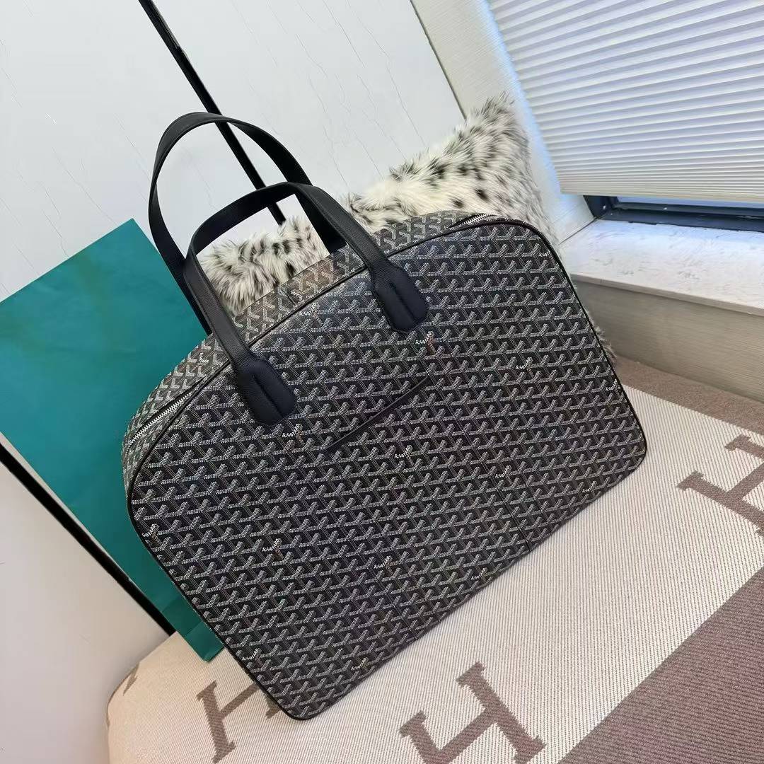 Goyard Goyardine Porte-Habits Savile Row Garment Bag in black