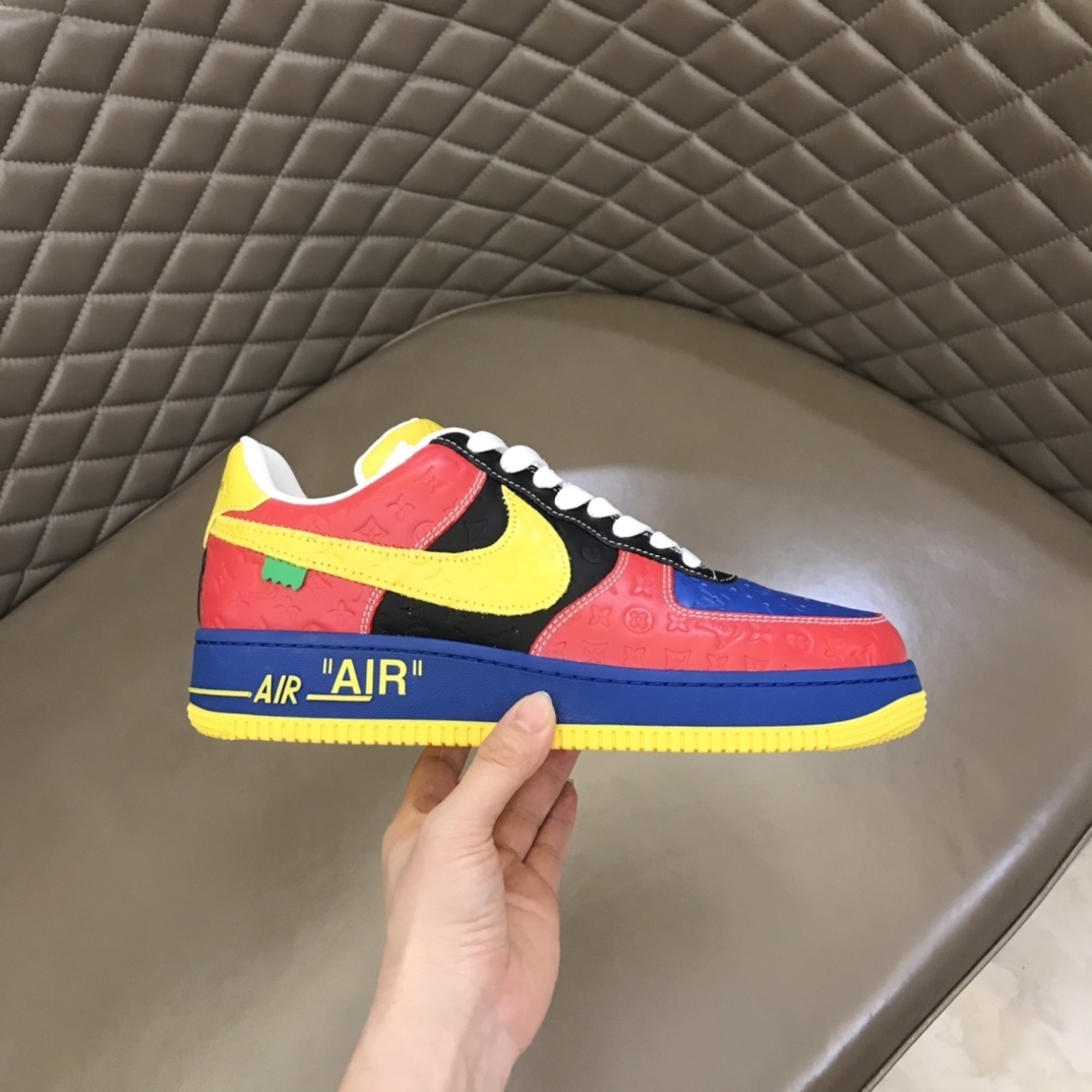 LV x Nike Air Force 1 Low "Multi-Color Patchwork" sneaker