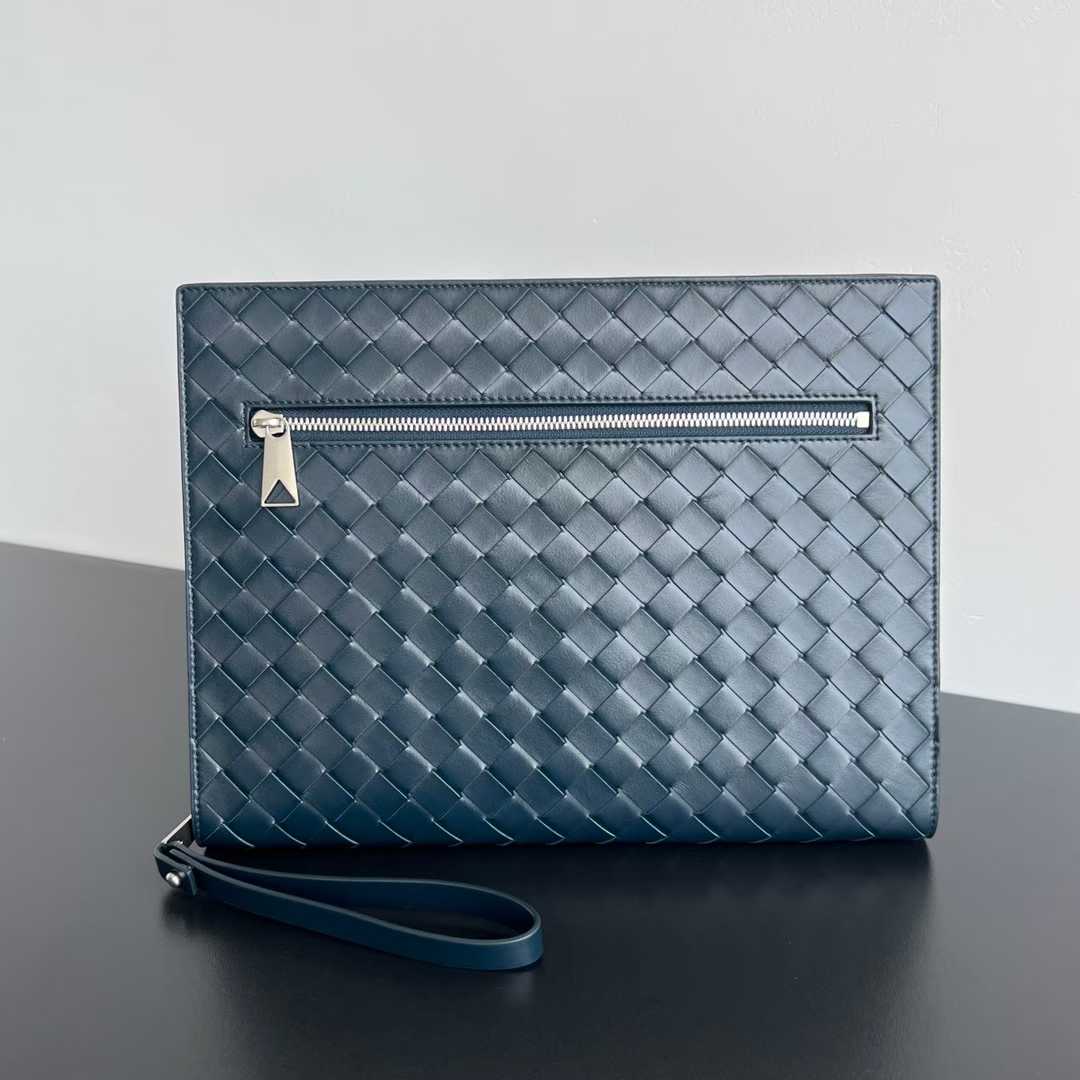 Bottega Veneta Small Intrecciato Document Case with Wristlet bag