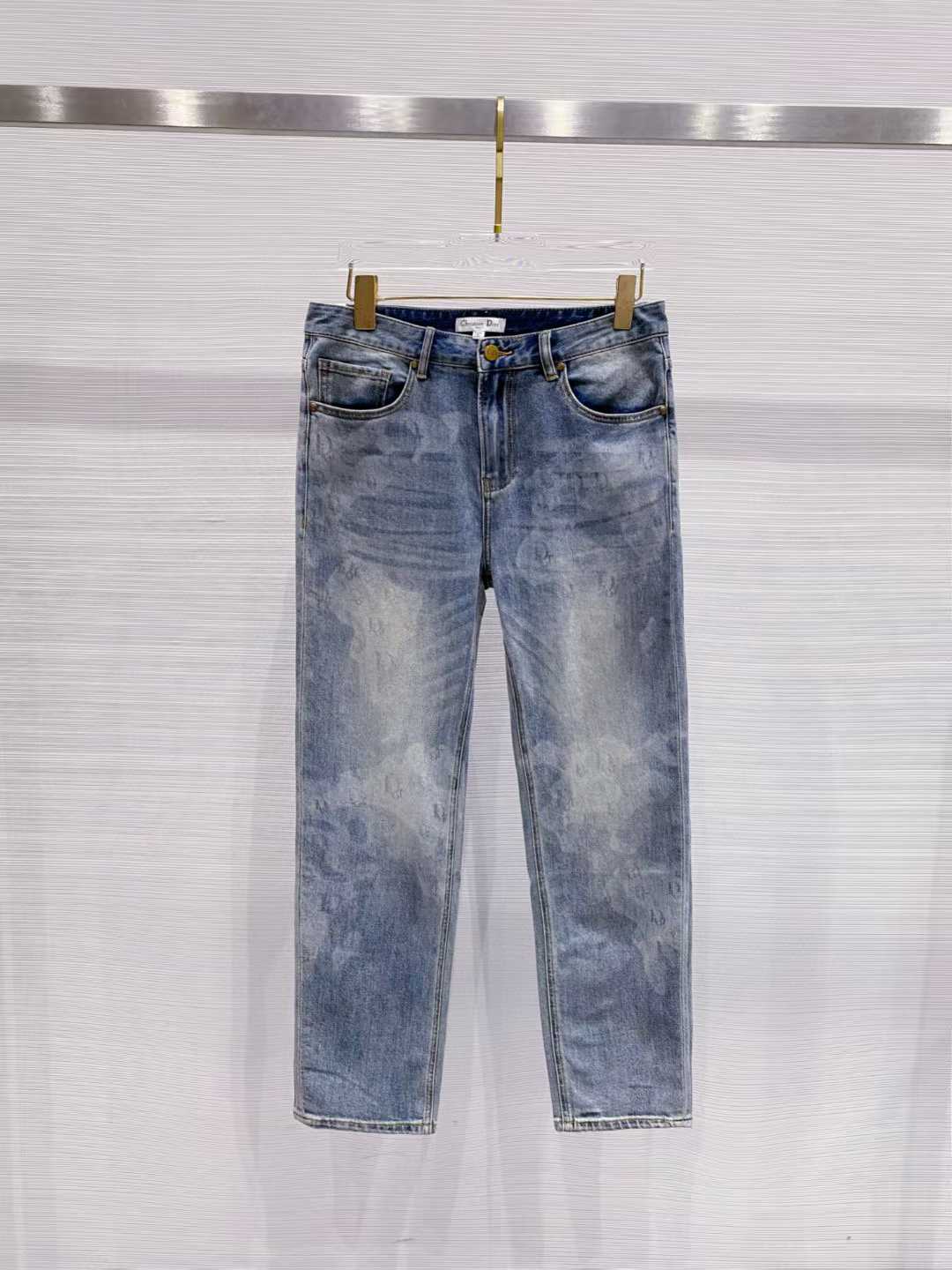 Dior Denim slim-cut jeans in a light blue wash