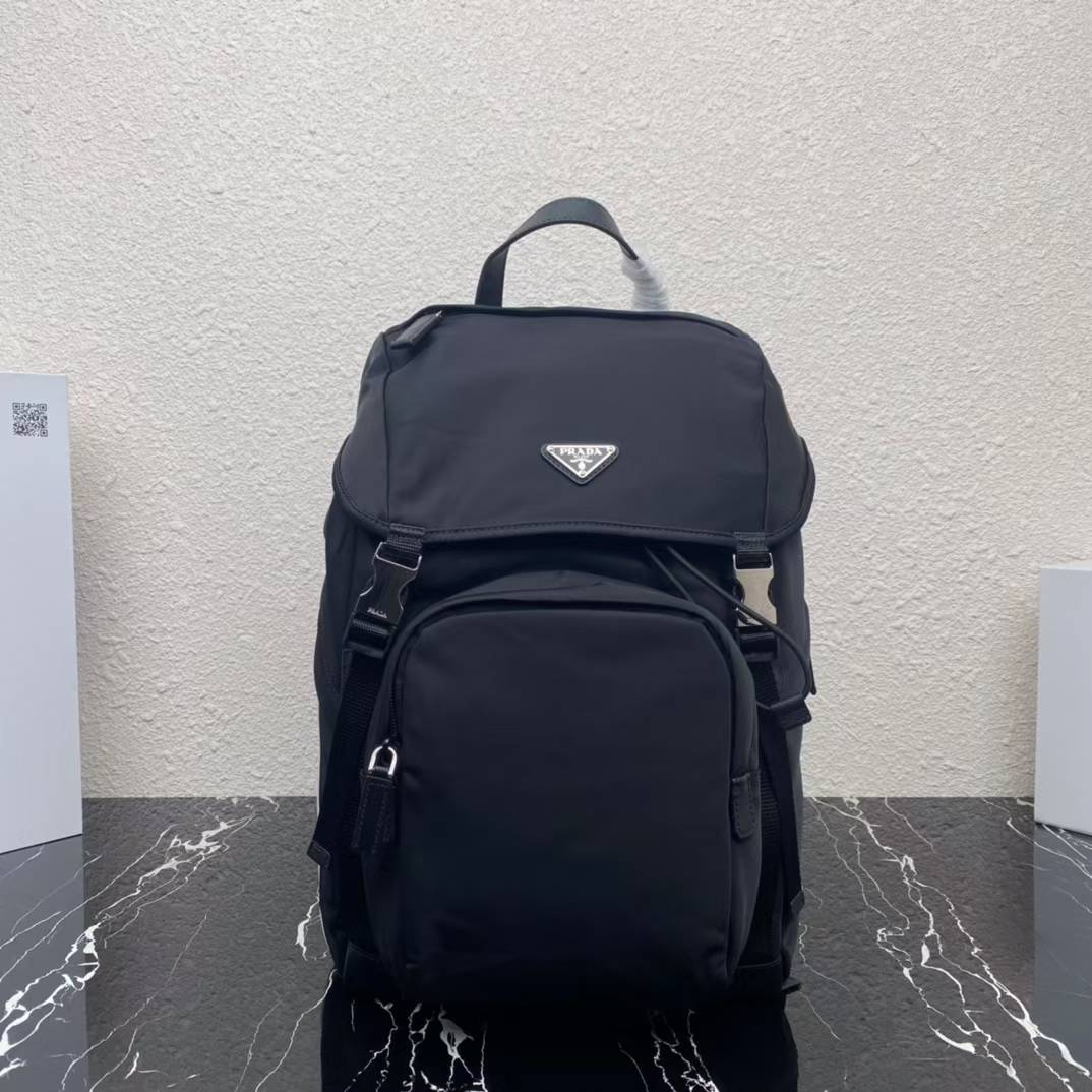 Prada Re-Nylon and Saffiano leather backpack