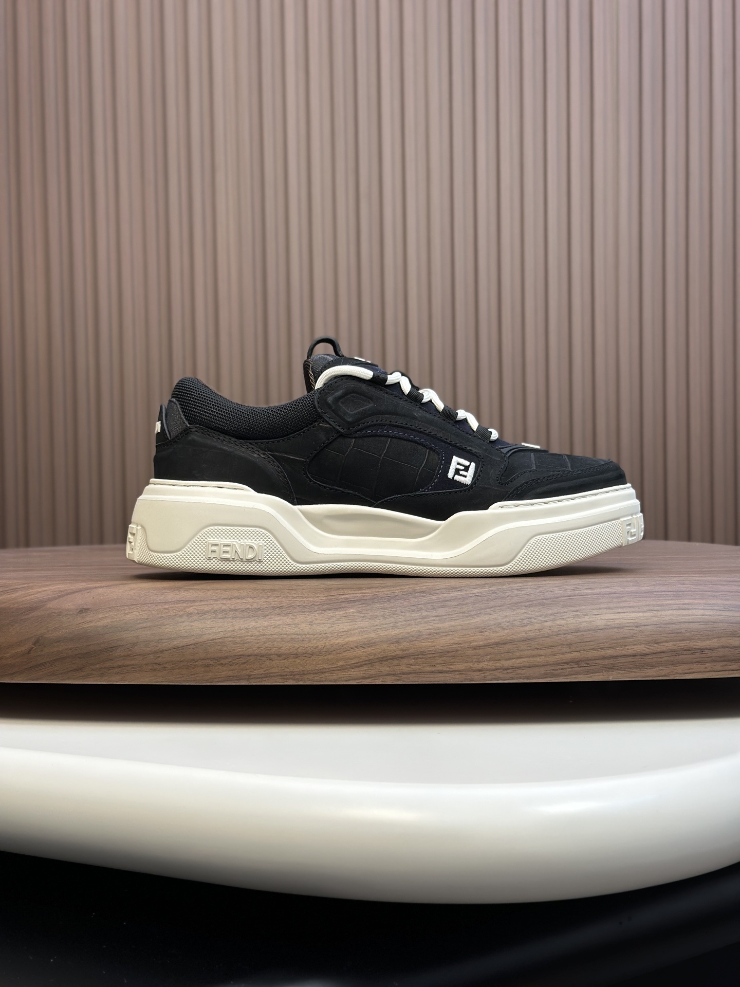 Fendi Force sneakers in a black and white