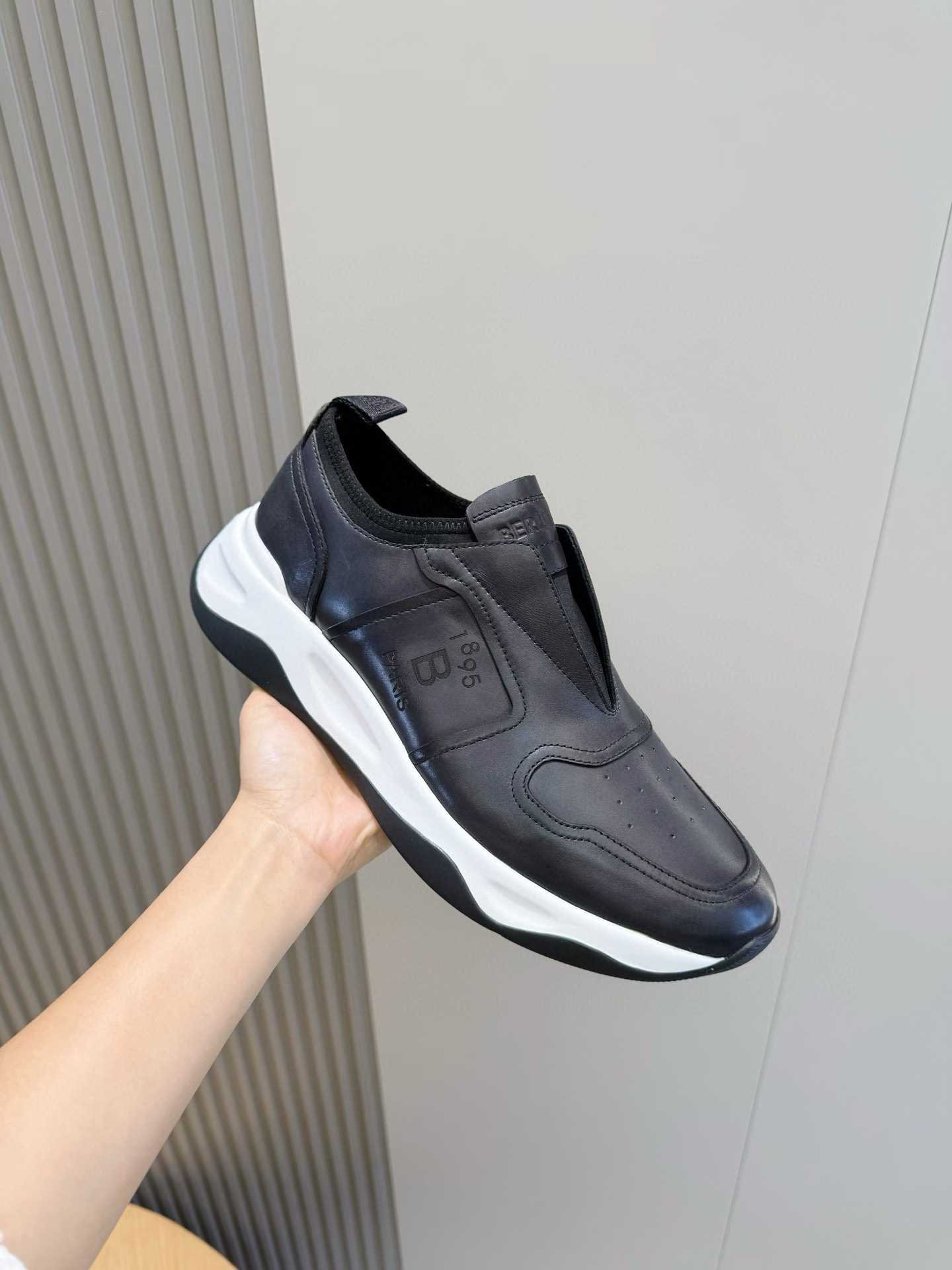 Berluti Fast Track leather sneaker in black