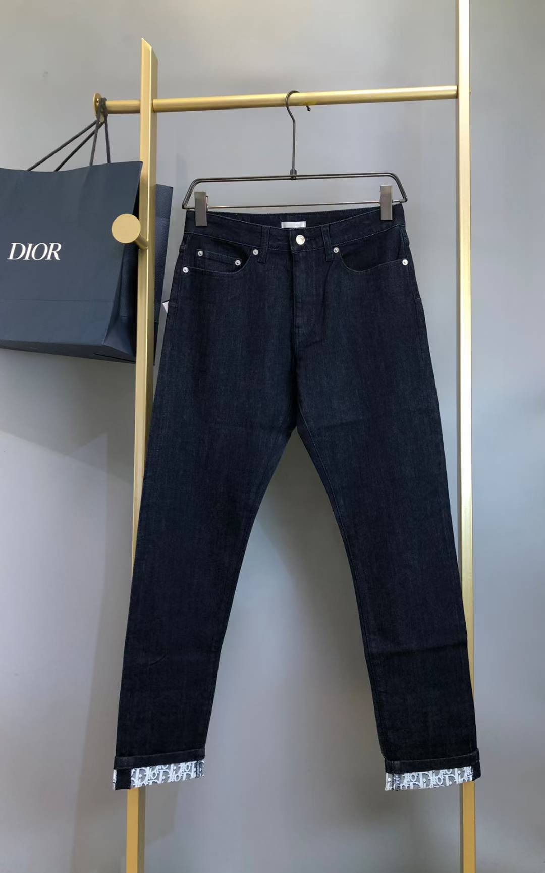 Dior Jeans dark blue denim jeans