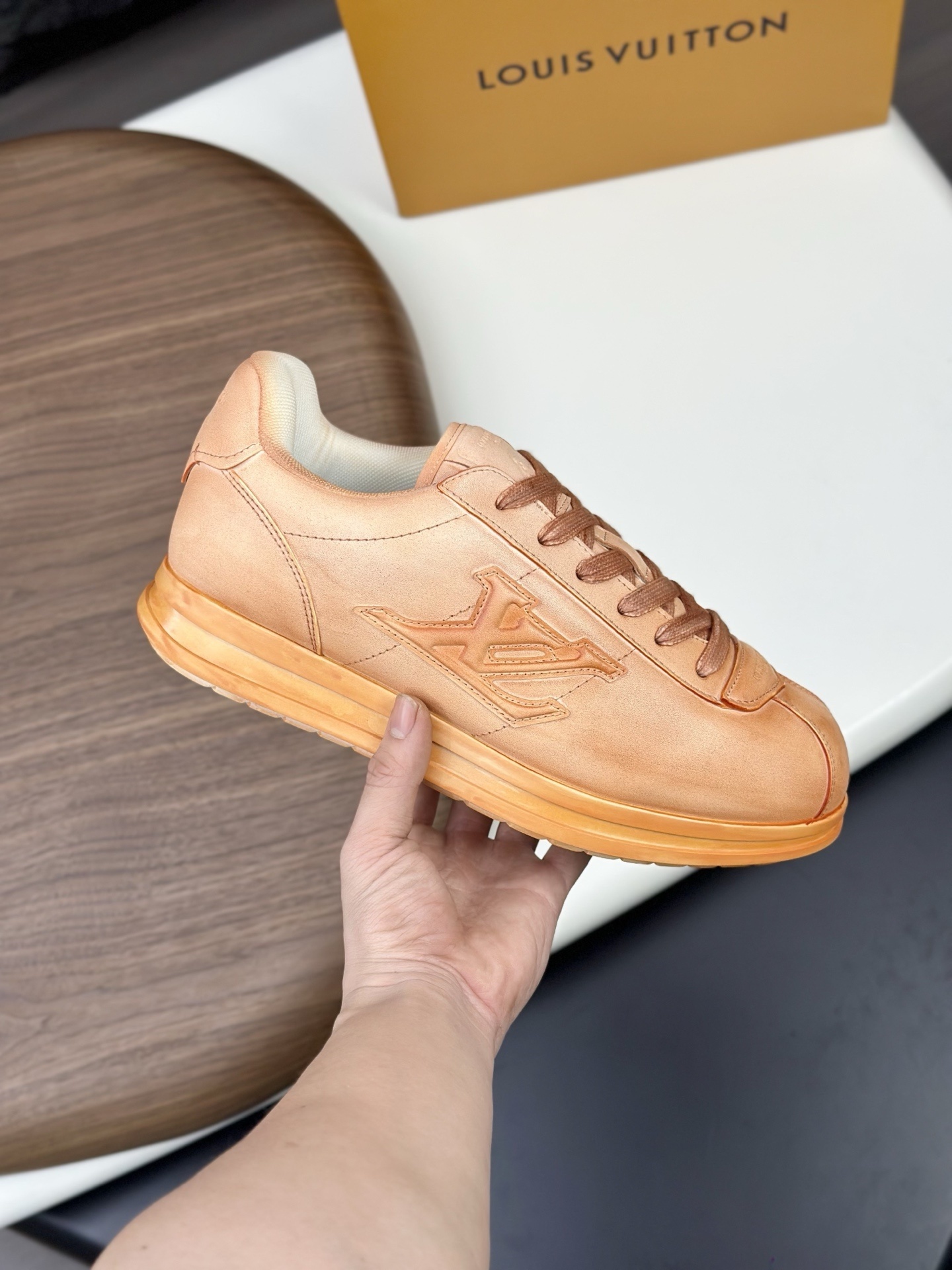 LV Buttersoft sneaker in natural leather