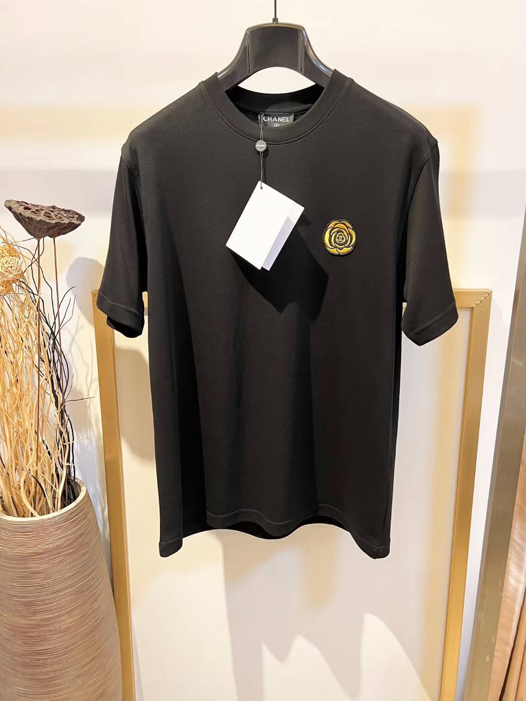 Chanel cotton t-shirt or sweatshirt Black