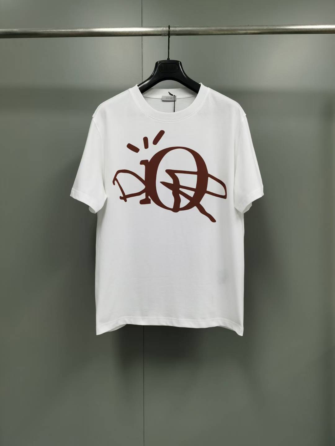 Dior x Travis Scott Cactus Jack Oversized T-shirt in white and brown