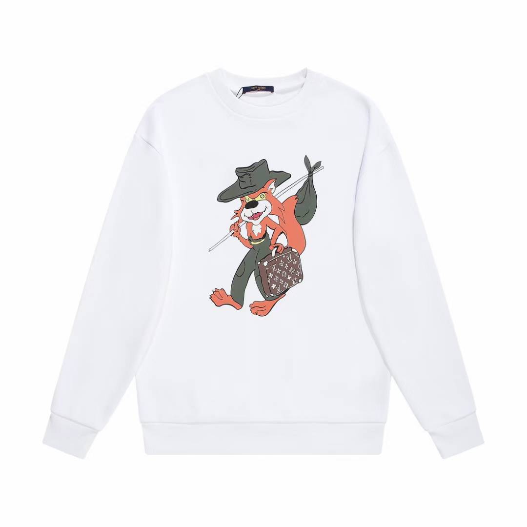 LV Fox Cartoon Knit Sweater