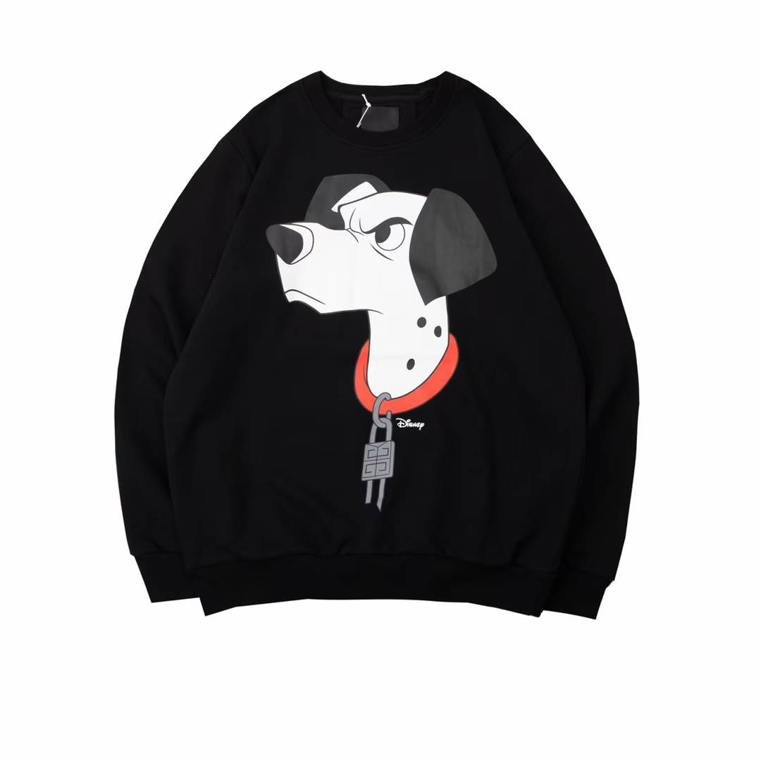 Givenchy x Disney black cotton-jersey sweatshirt with a dalmatian print