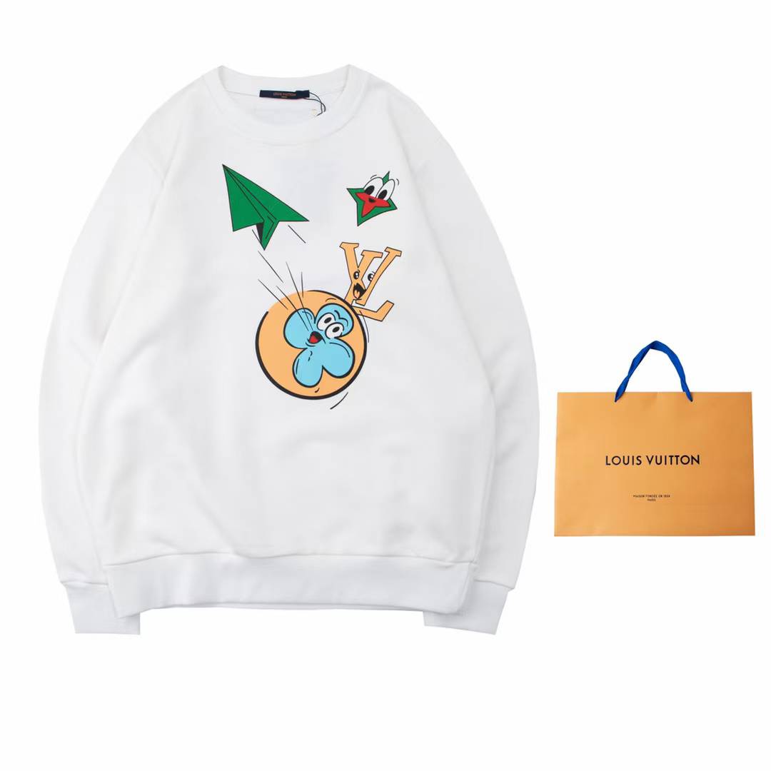 LV paper airplane knitted t-shirt.