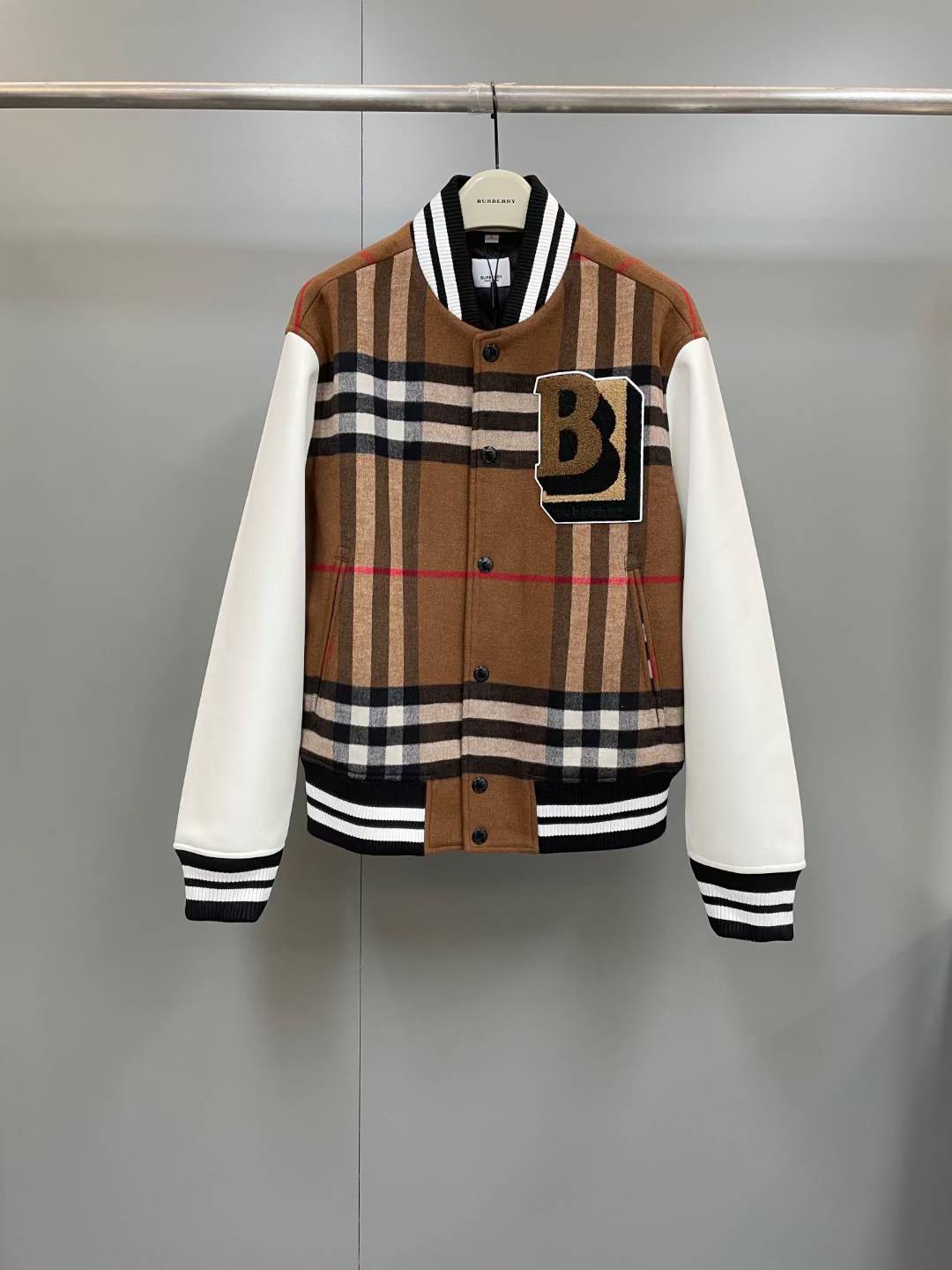 Burberry Felton Vintage Check Varsity Jacket