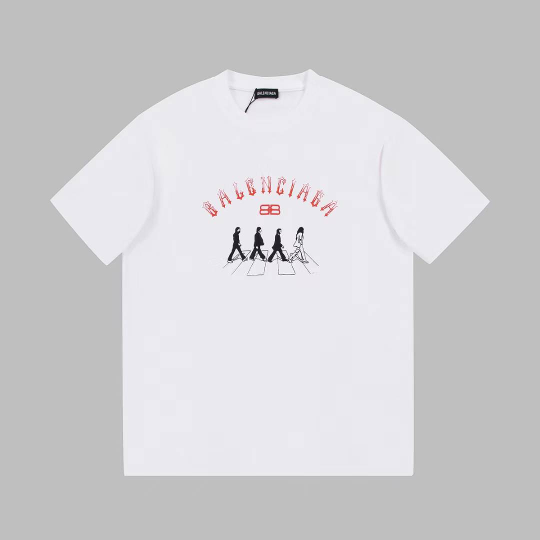 Balenciaga white graphic T-shirt