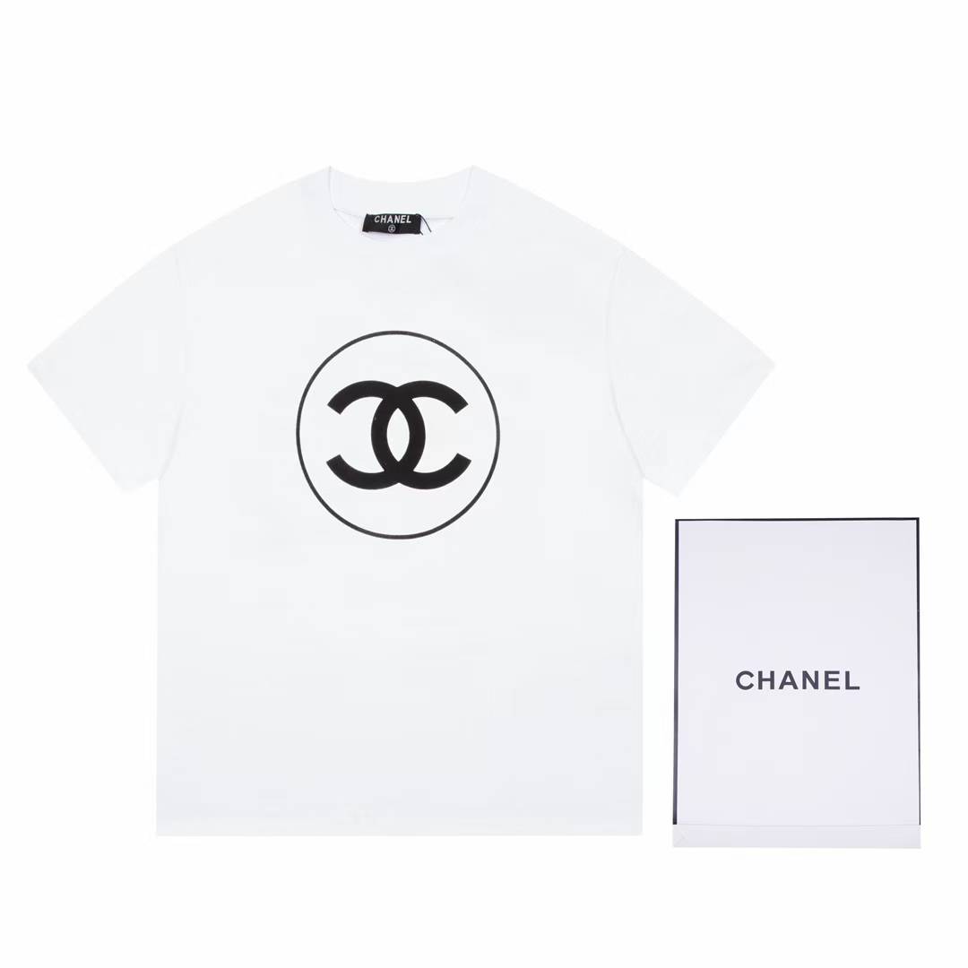 Chanel T-shirt black logo print