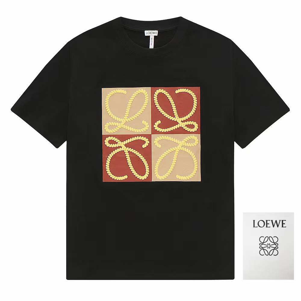 Loewe Anagram cotton jersey T-shirt in black