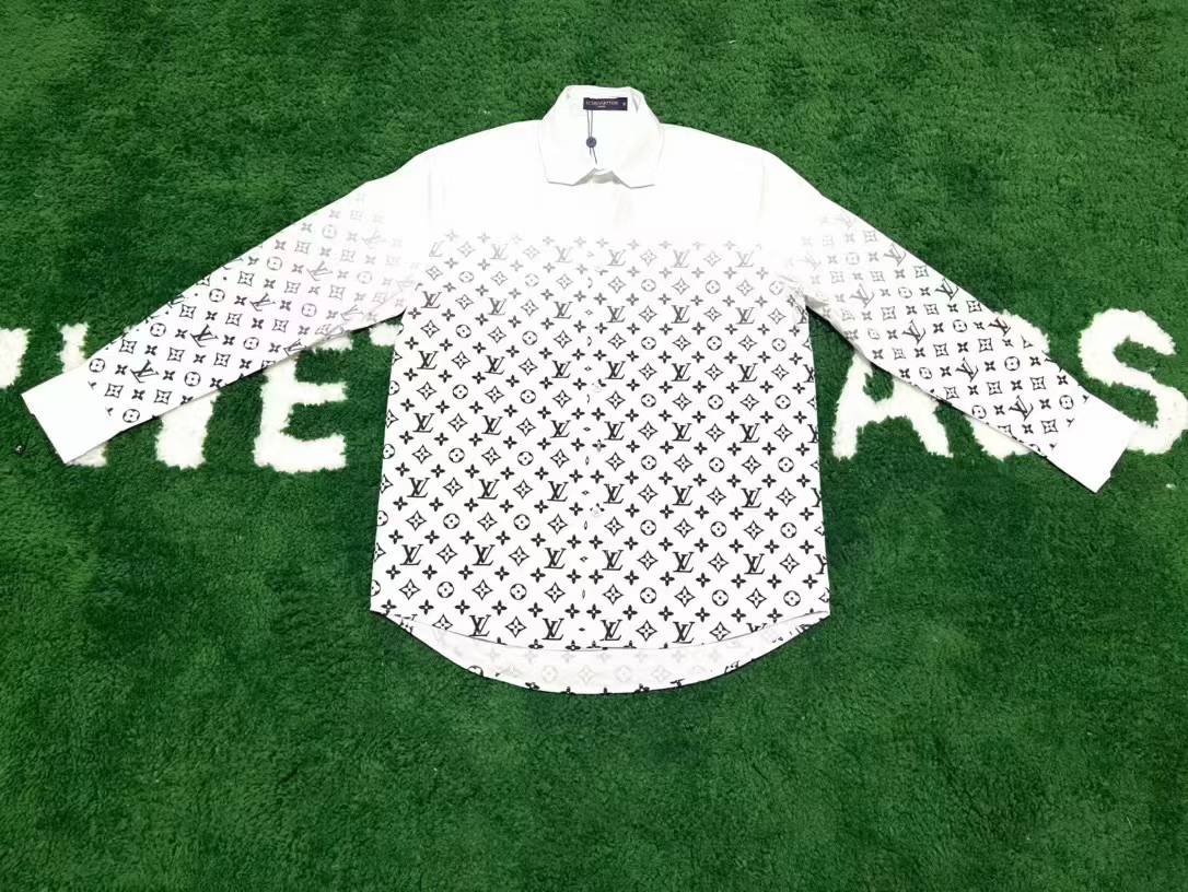 LV white and black Monogram shirt