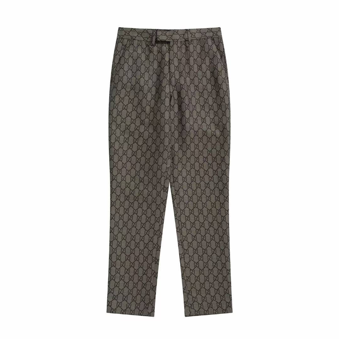 Gucci GG Ripstop Cropped Trousers in brown
