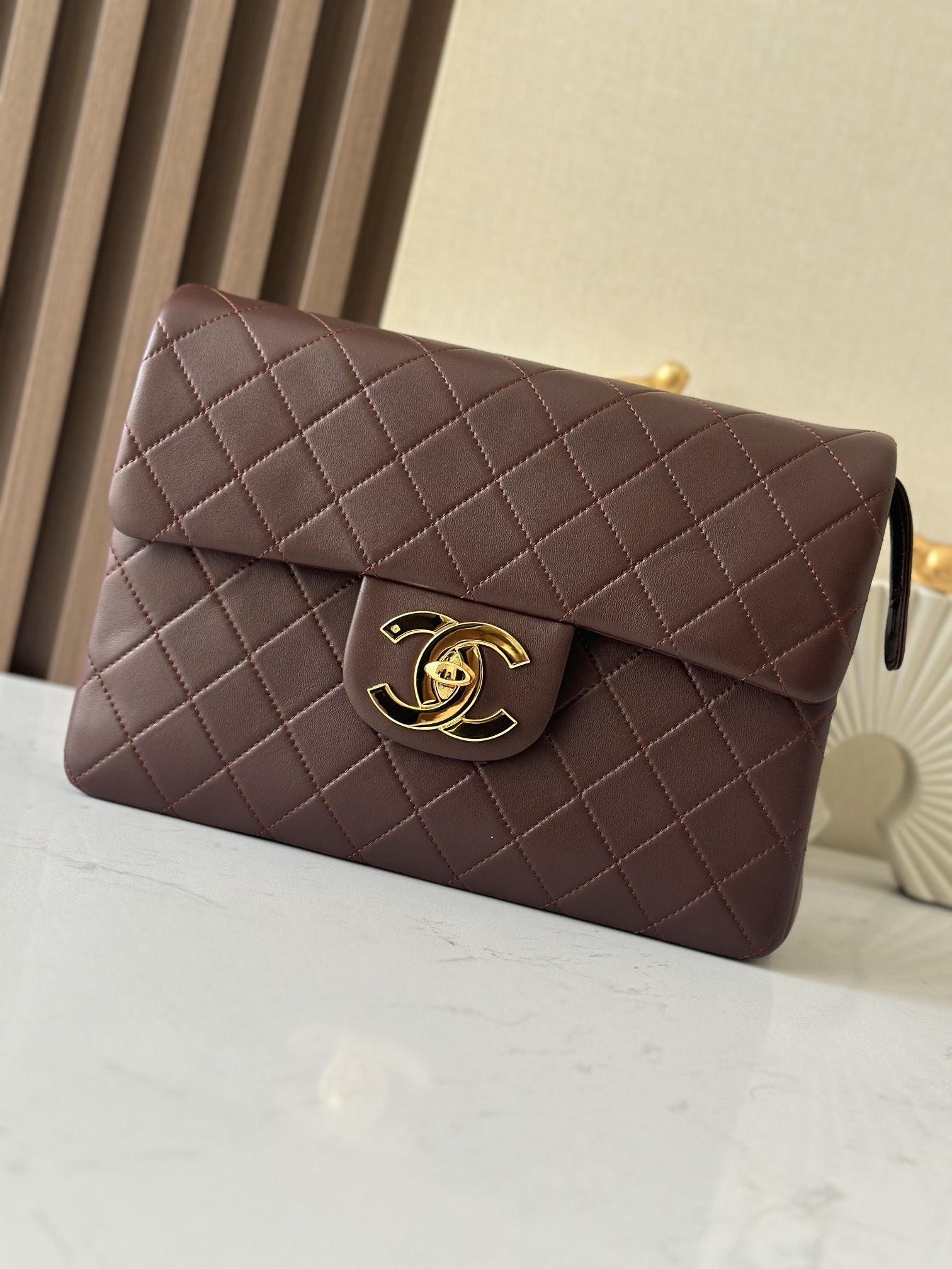 Chanel Classic Flap bag brown