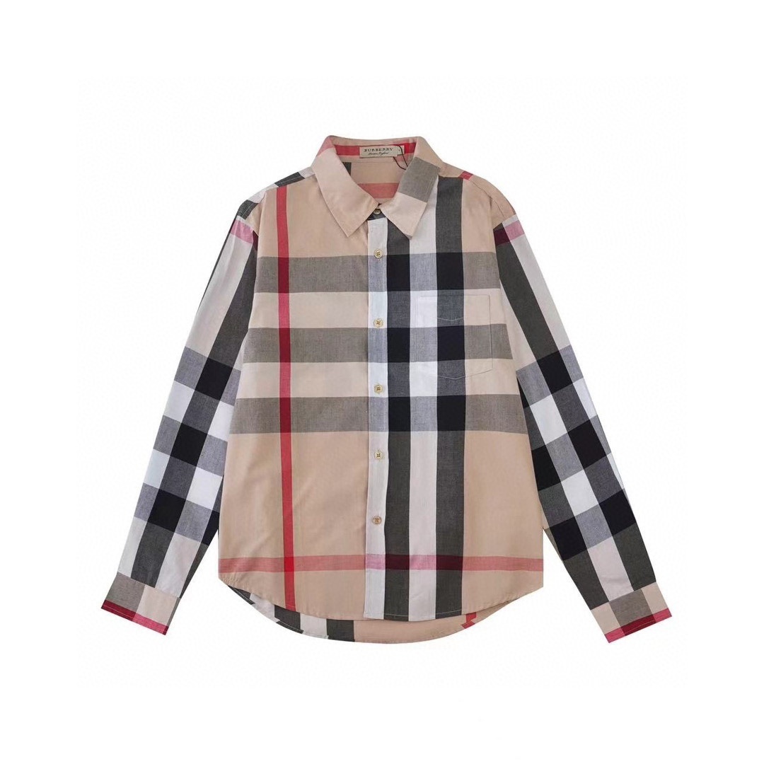 Burberry Check Stretch Poplin Shirt in Archive Beige
