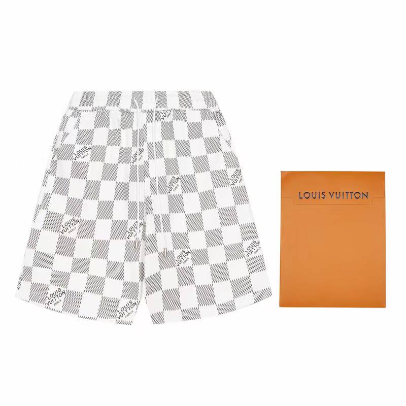 LV Knitted Shorts in the indigo/white