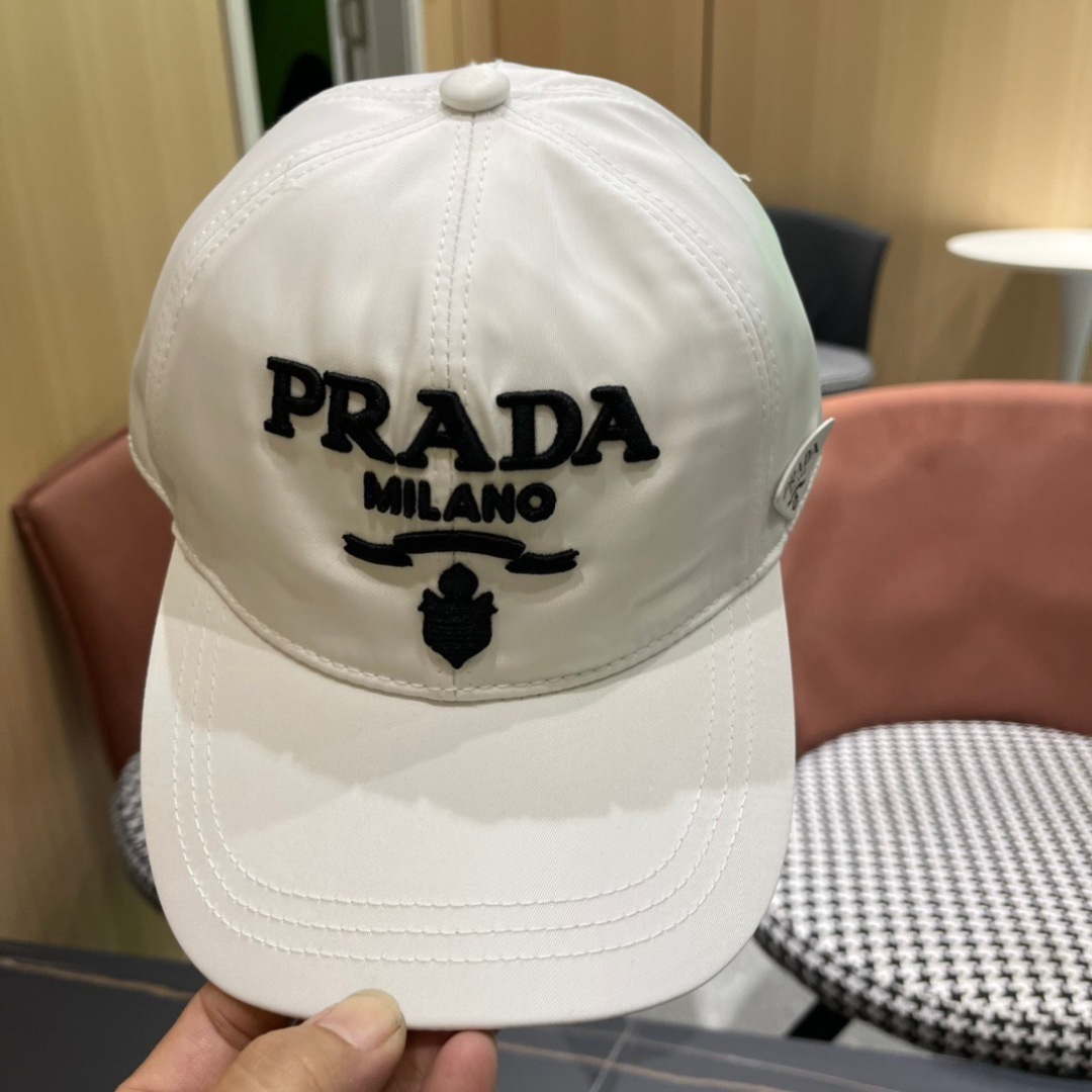 Prada drill cotton baseball cap