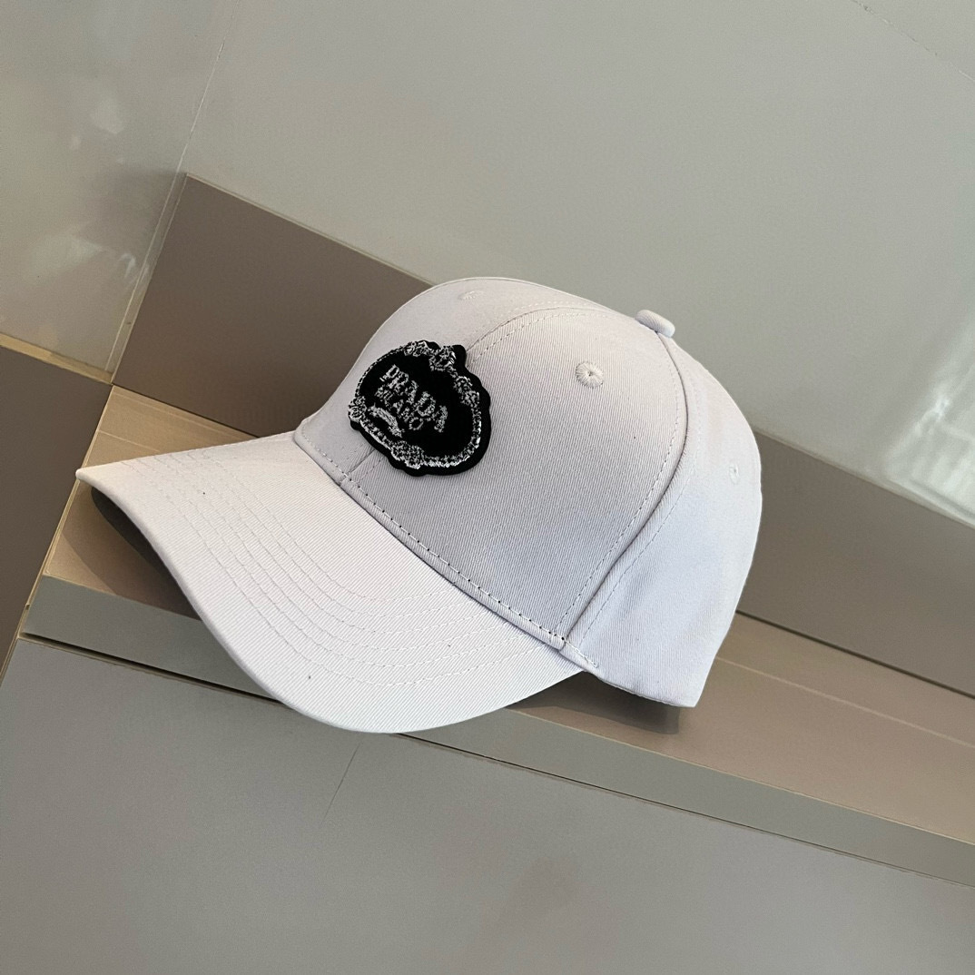 Prada Milano Baseball White Cap