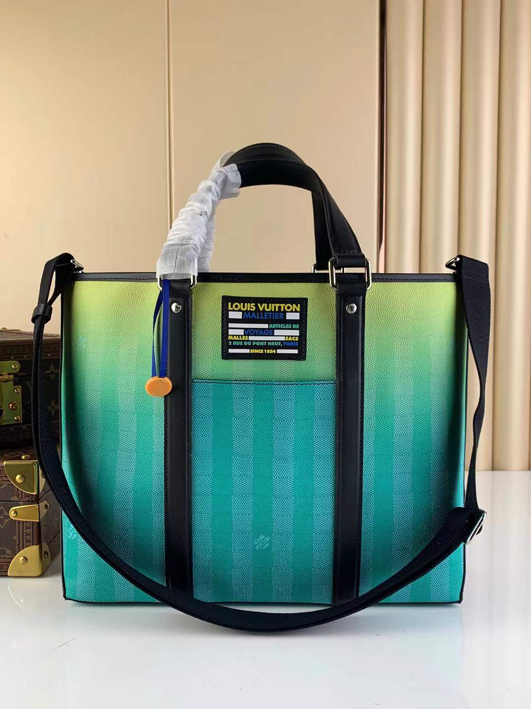 LV Monogram Water Color Weekend Tote PM bag