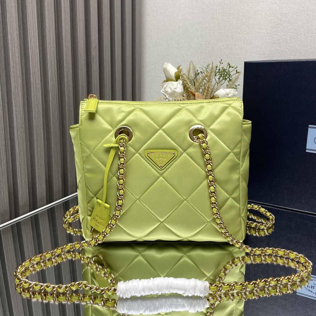 Prada tote bag lime green or yellow